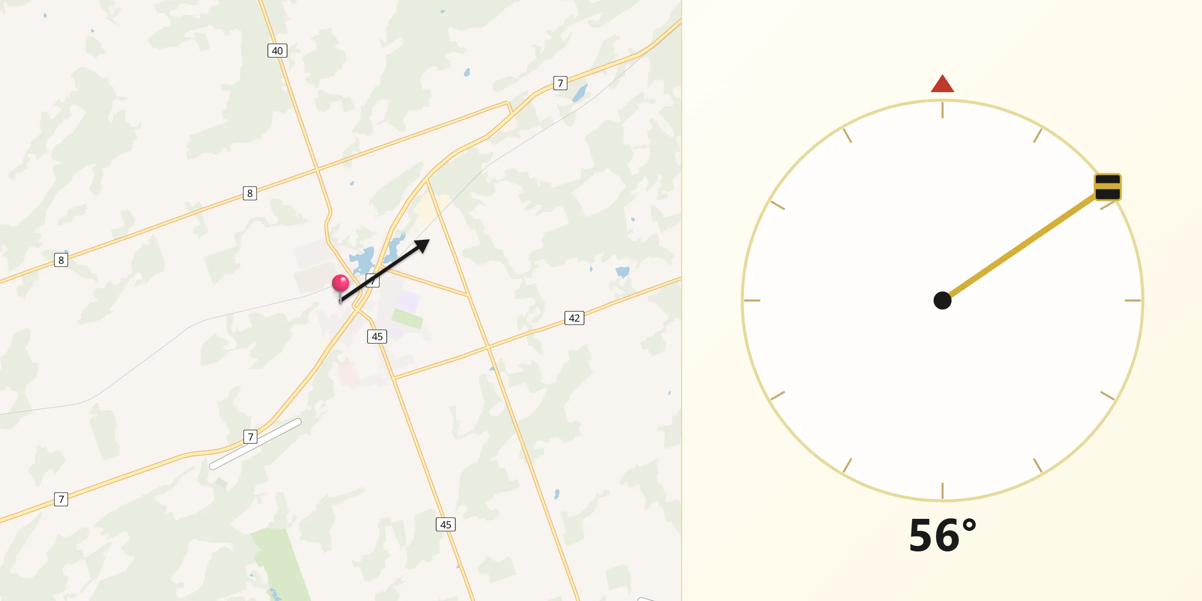 Qibla Direction from Norwood