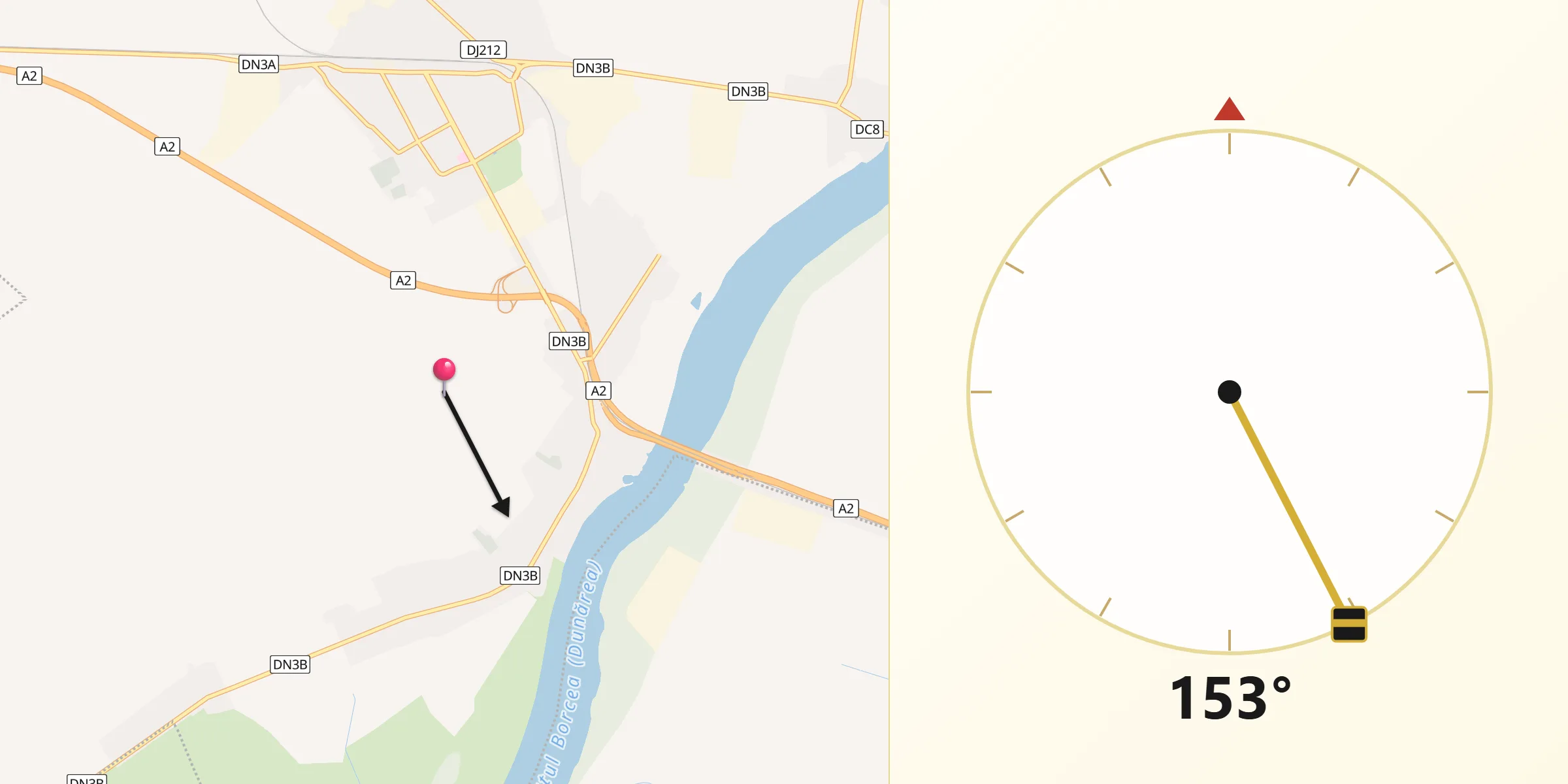 Direcția Qibla din Municipiul Feteşti