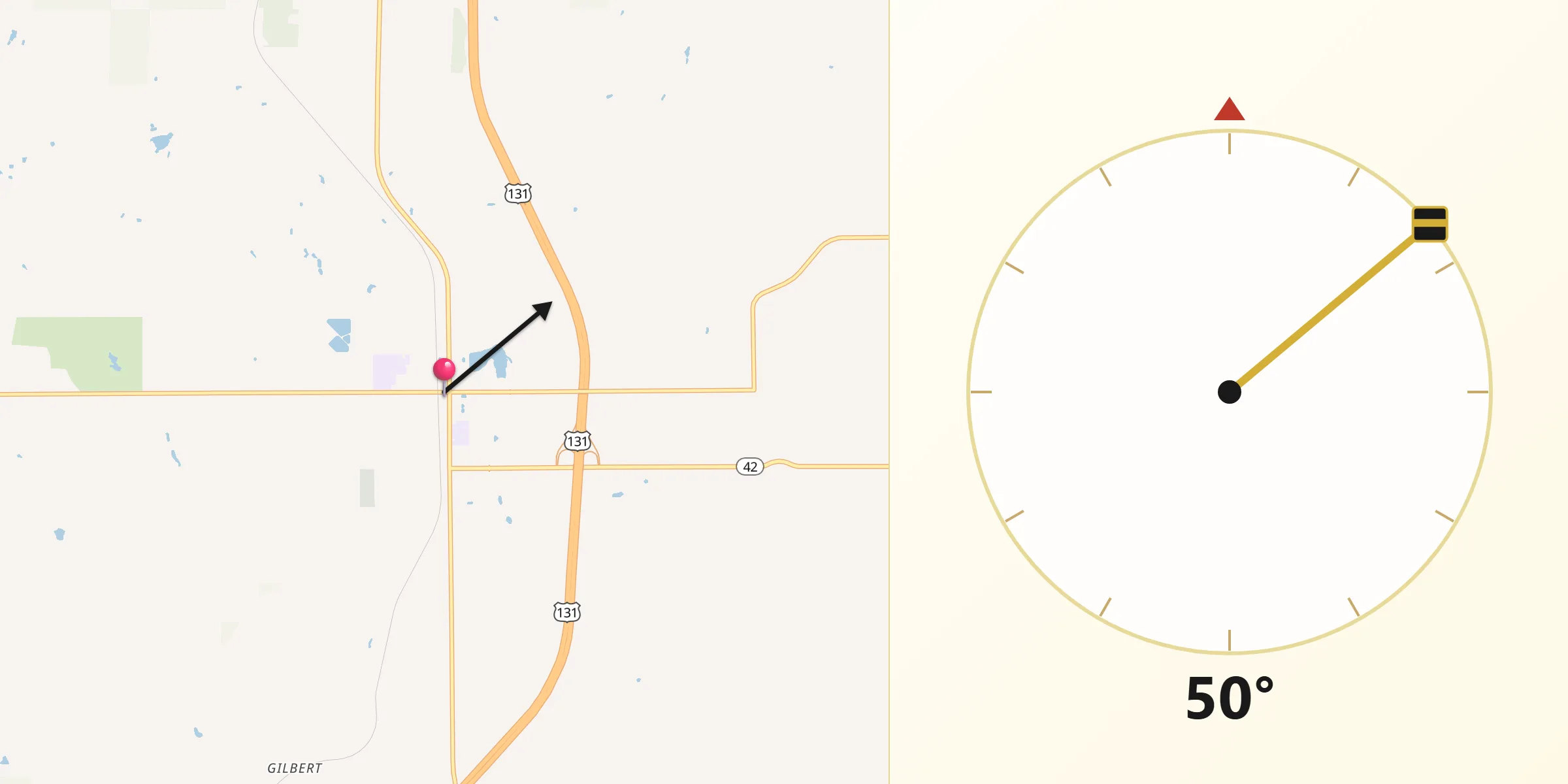 Qibla Direction from Manton