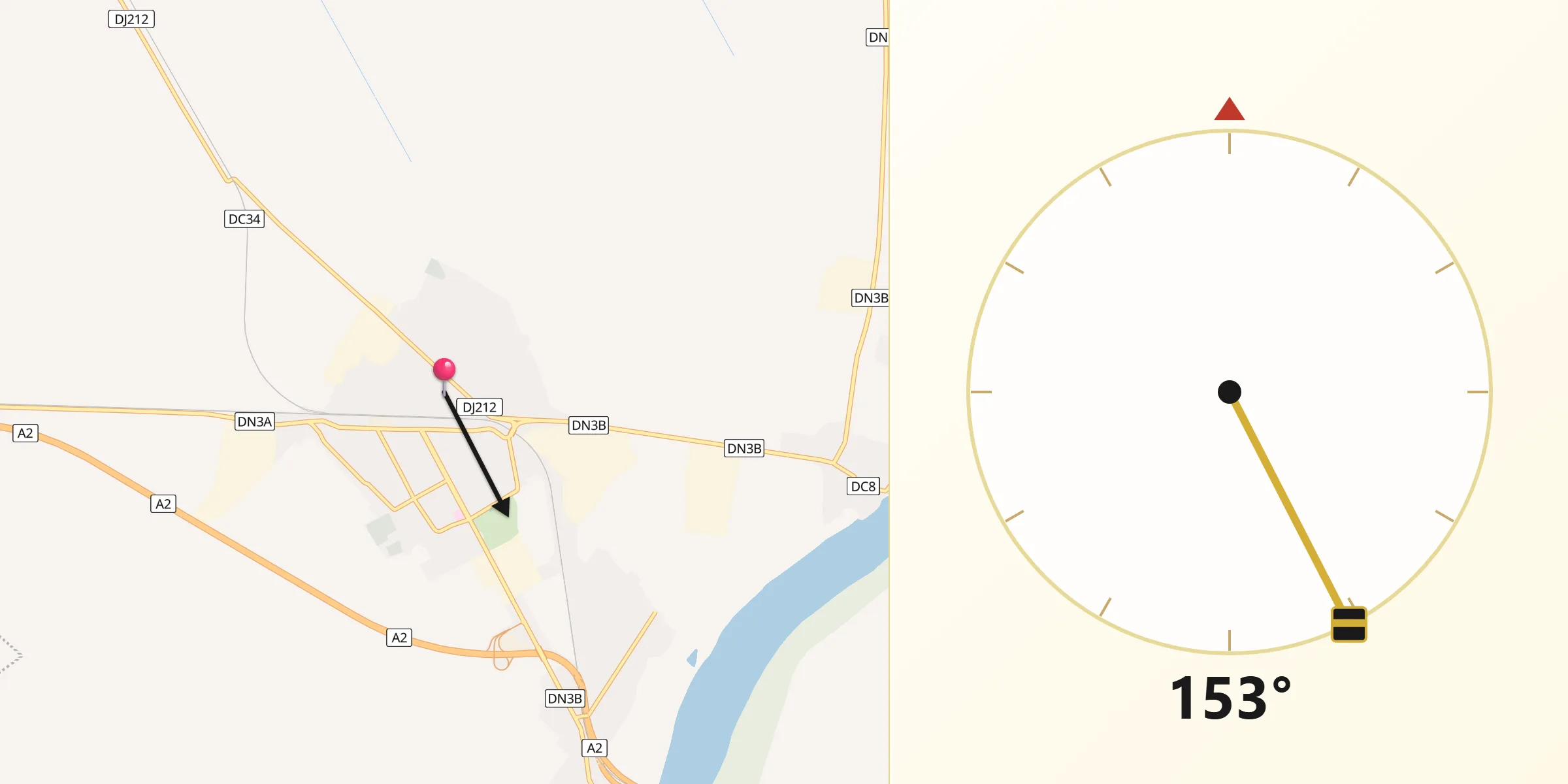 Direcția Qibla din Fetești-Gară
