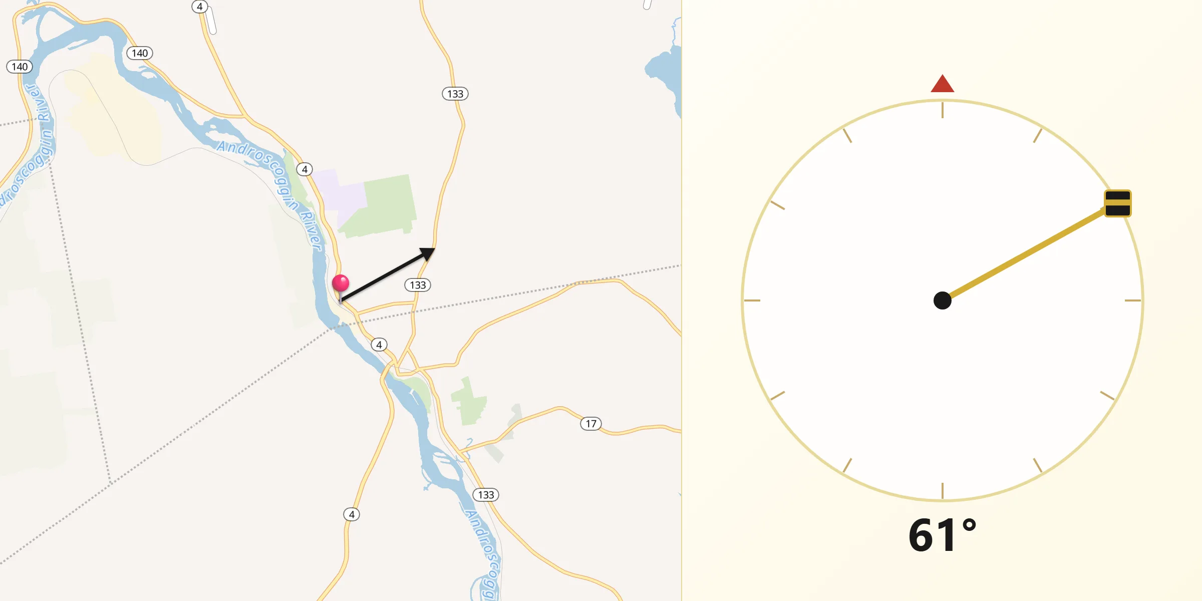 Qibla Direction from Chisholm