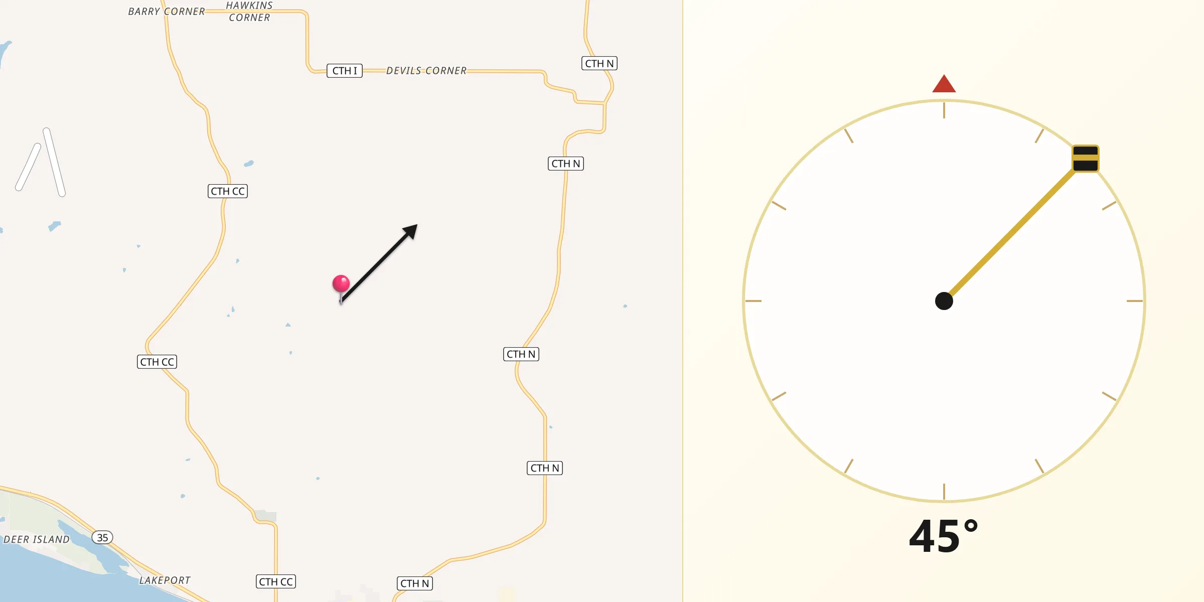 Qibla Direction from Pepin
