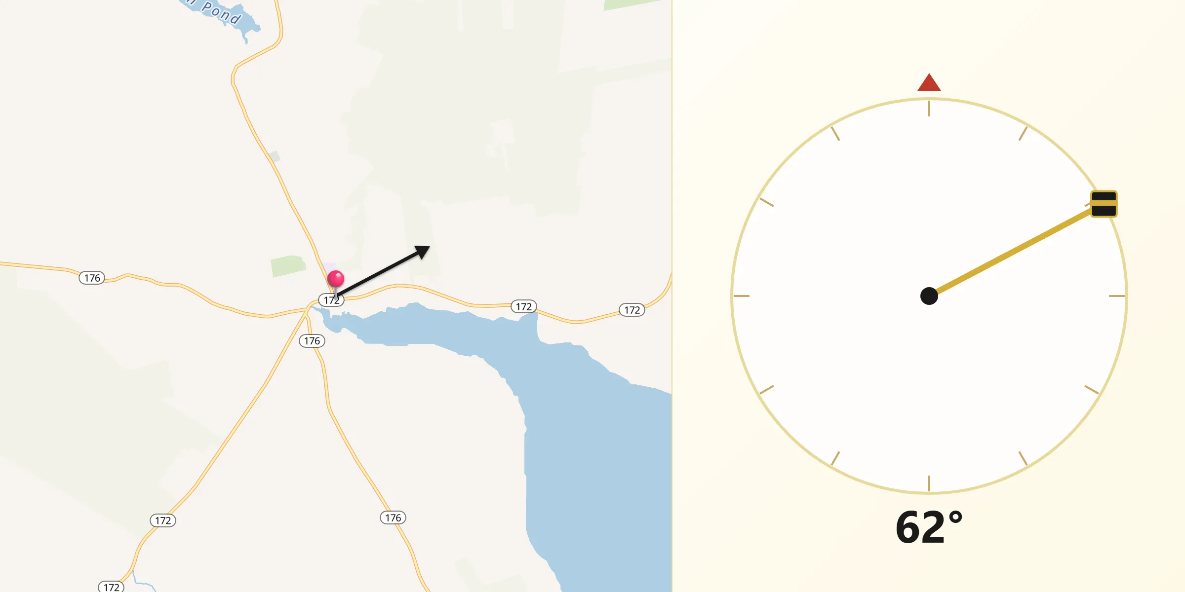 Qibla Direction from Surry