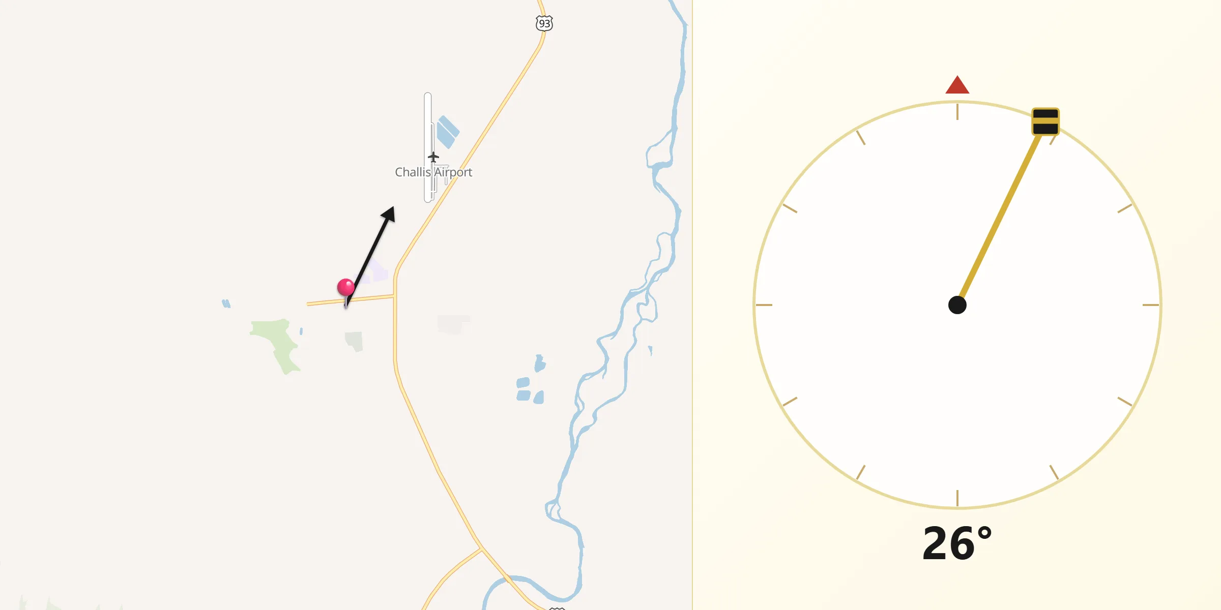 Qibla Direction from Challis