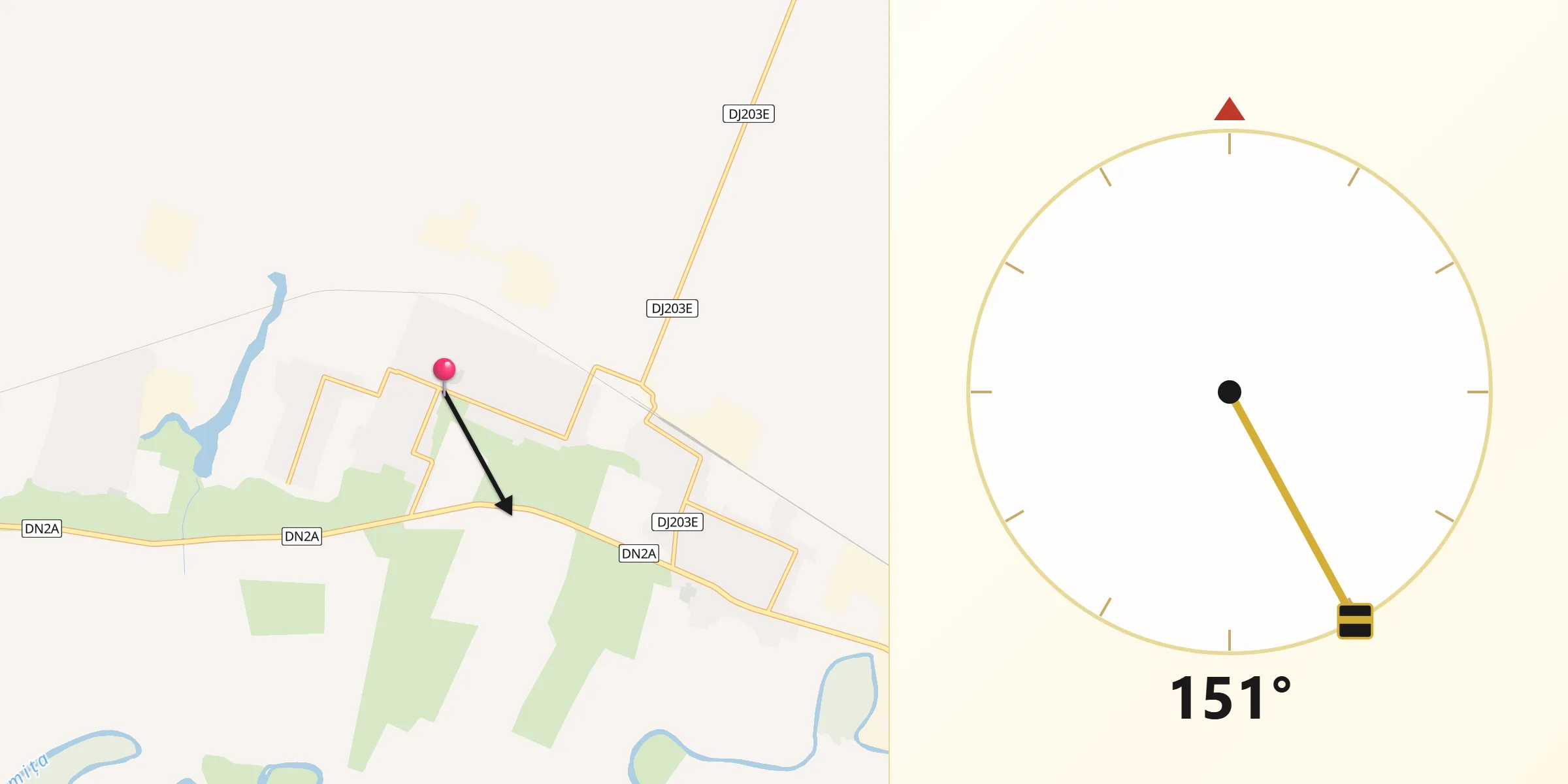 Direcția Qibla din Comuna Munteni Buzău