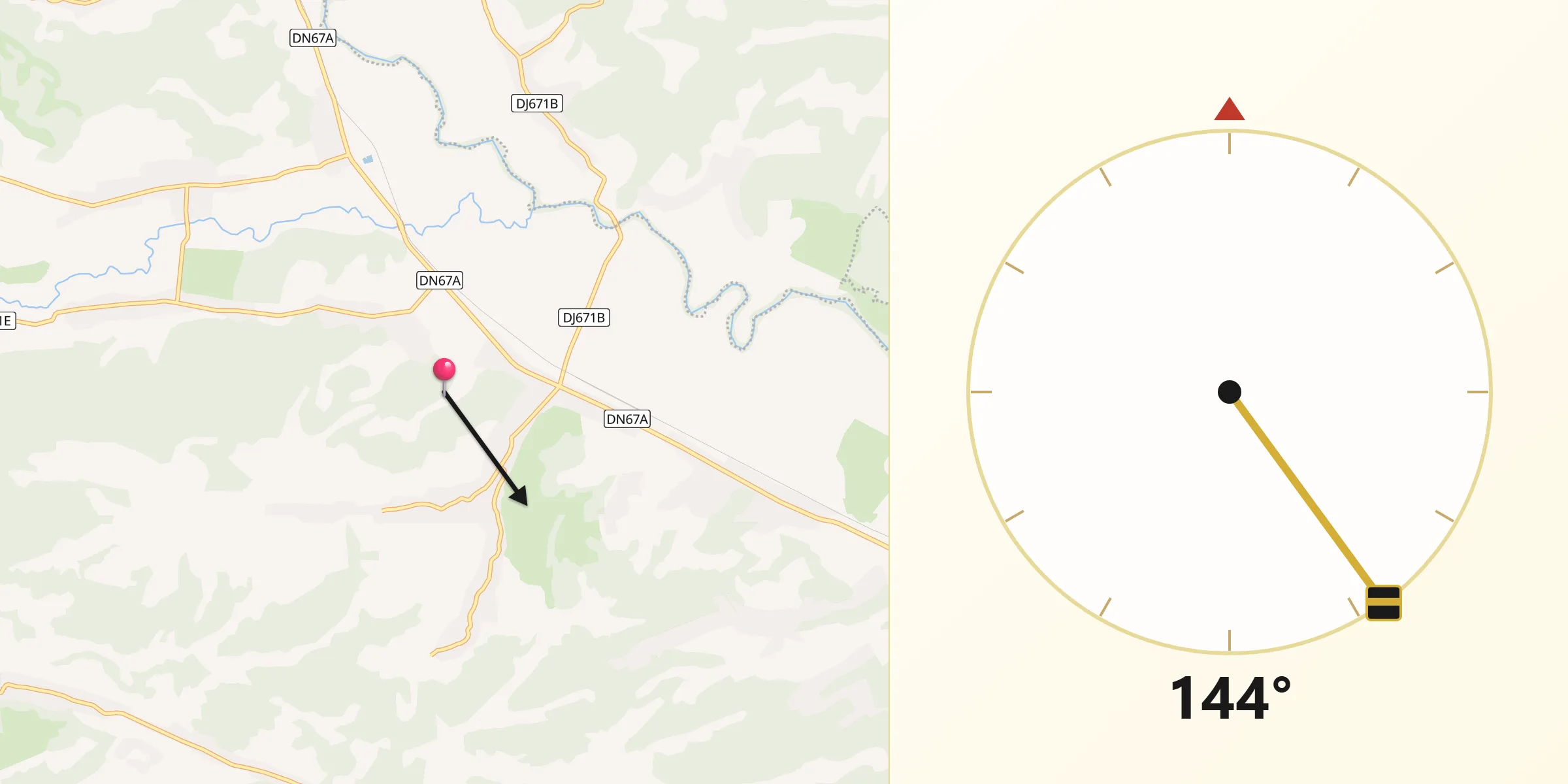 Direcția Qibla din Comuna Corcova
