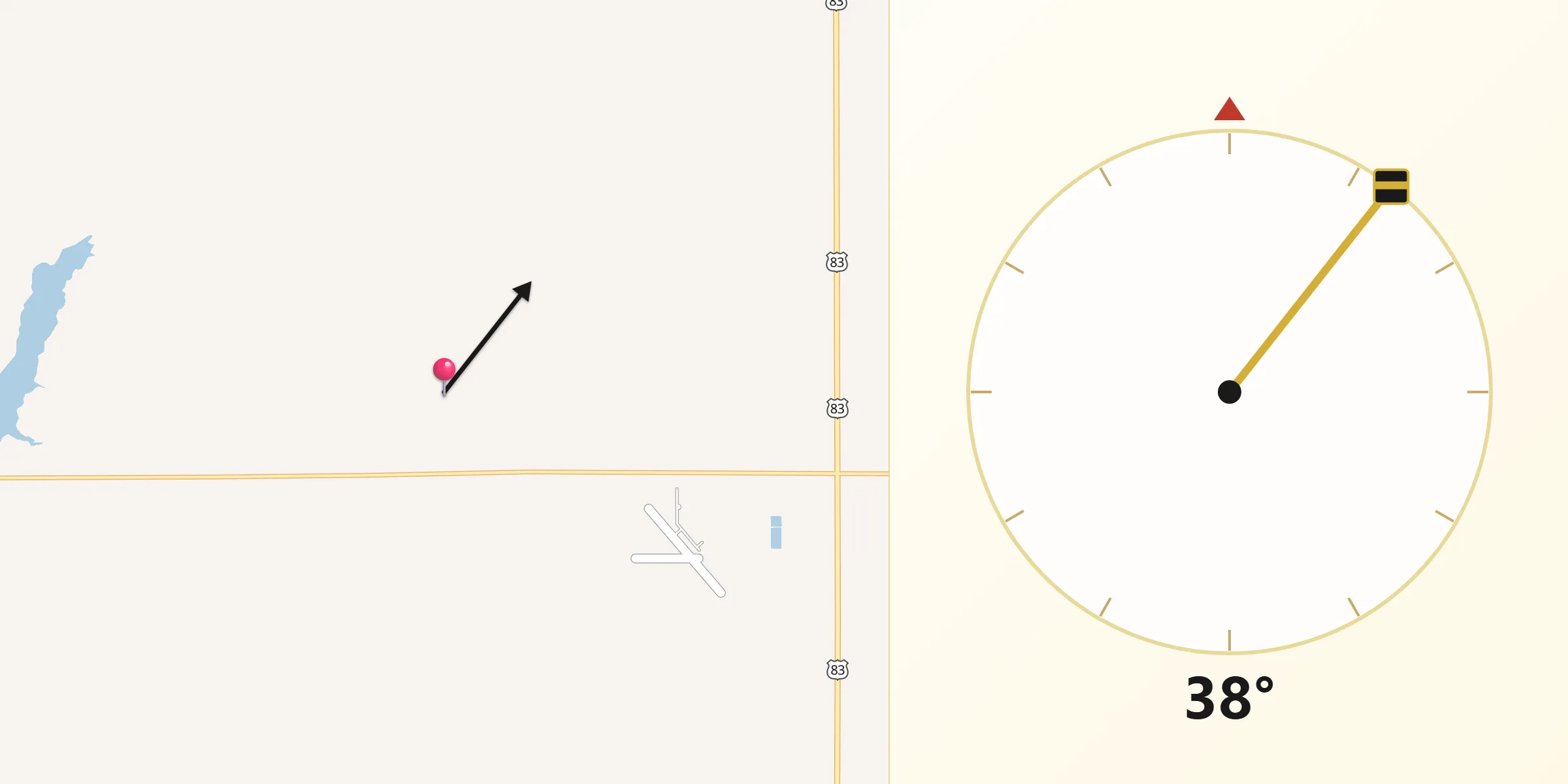 Qibla Direction from Sully