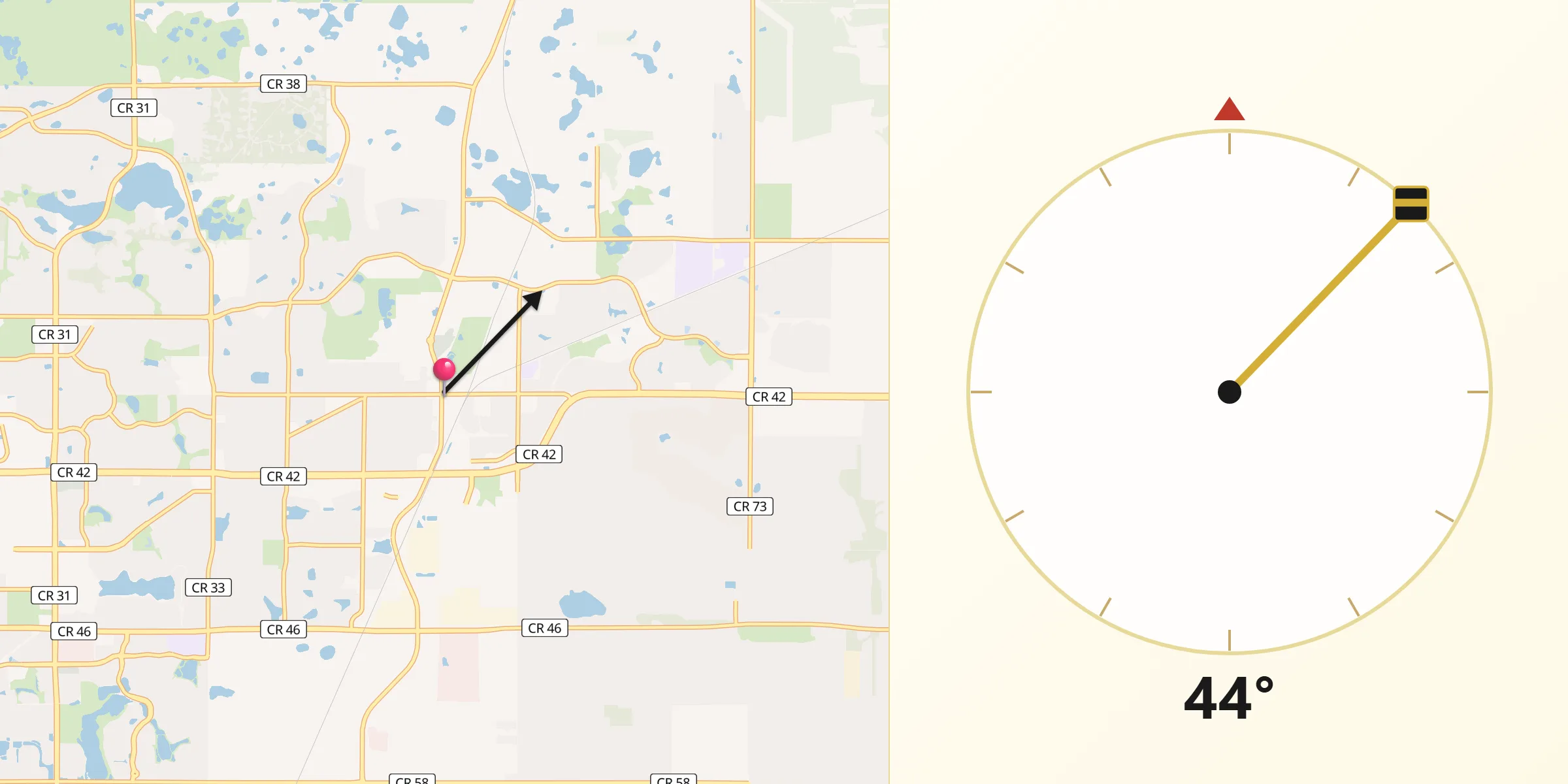 Qibla Direction from Rosemount