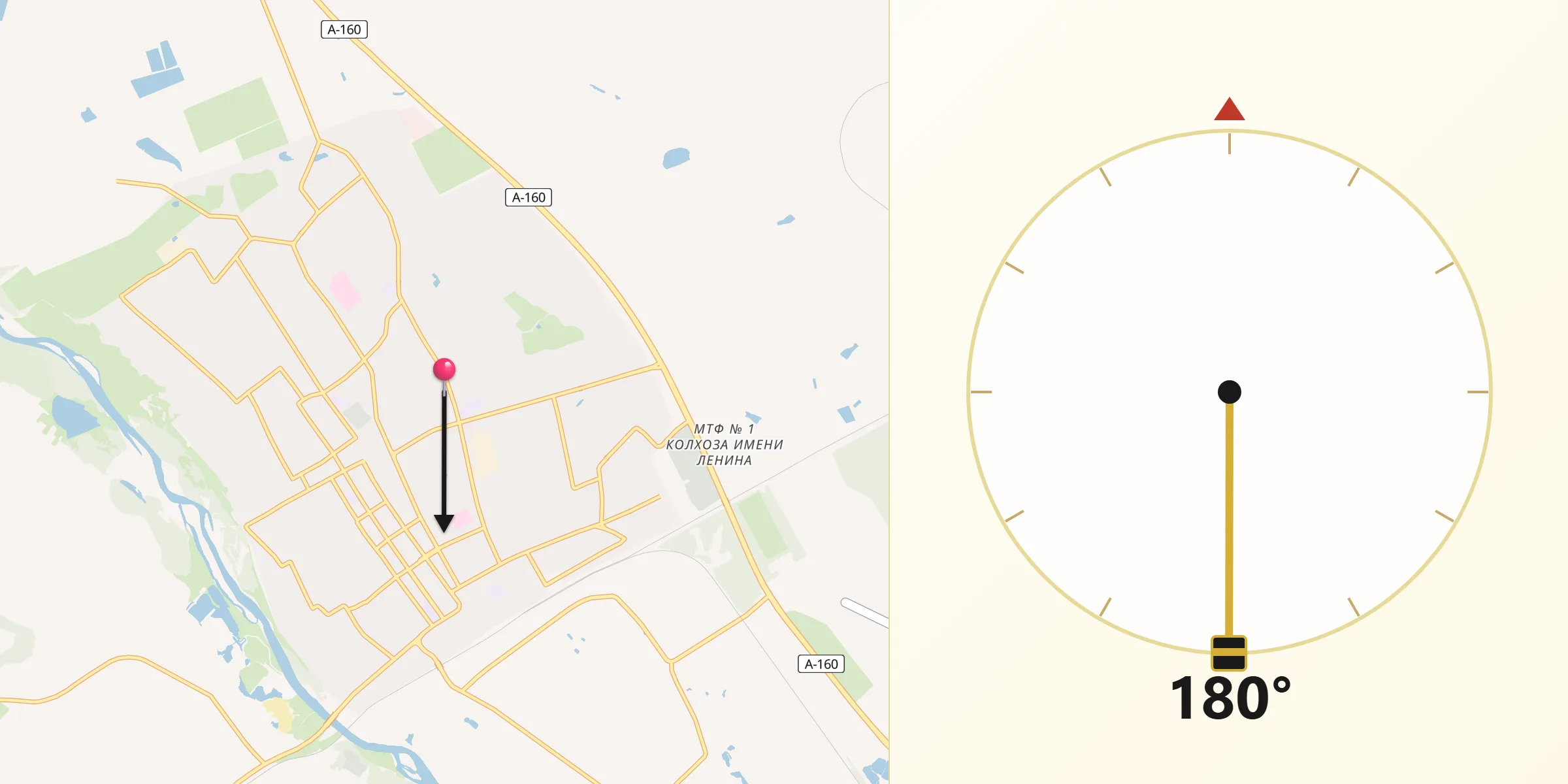Направление Киблы из Белореченск