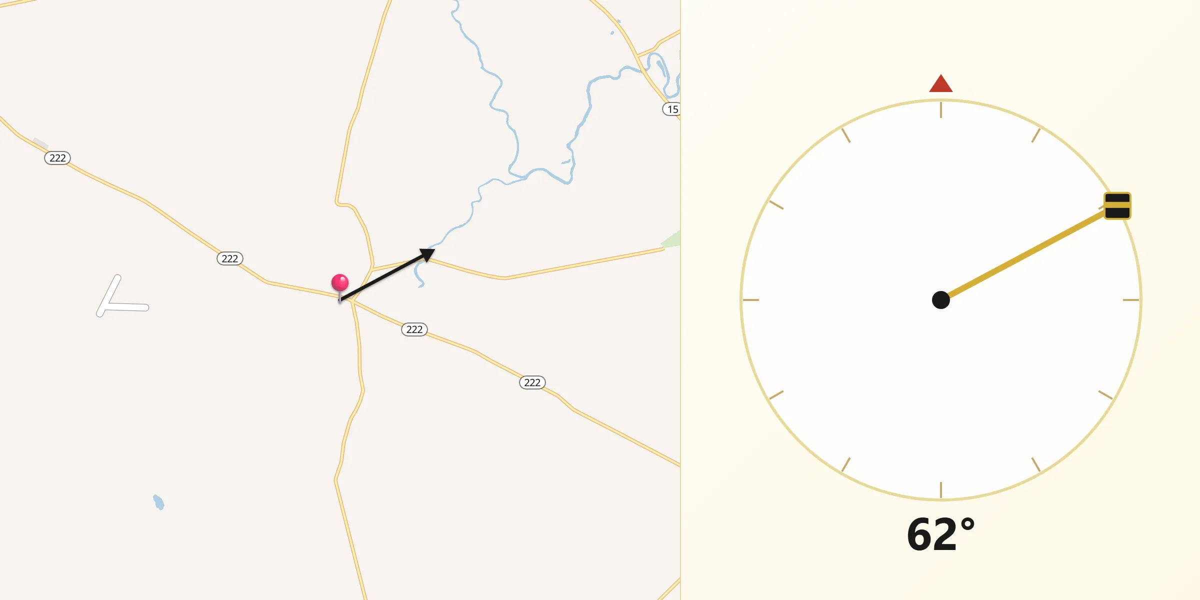 Qibla Direction from Levant