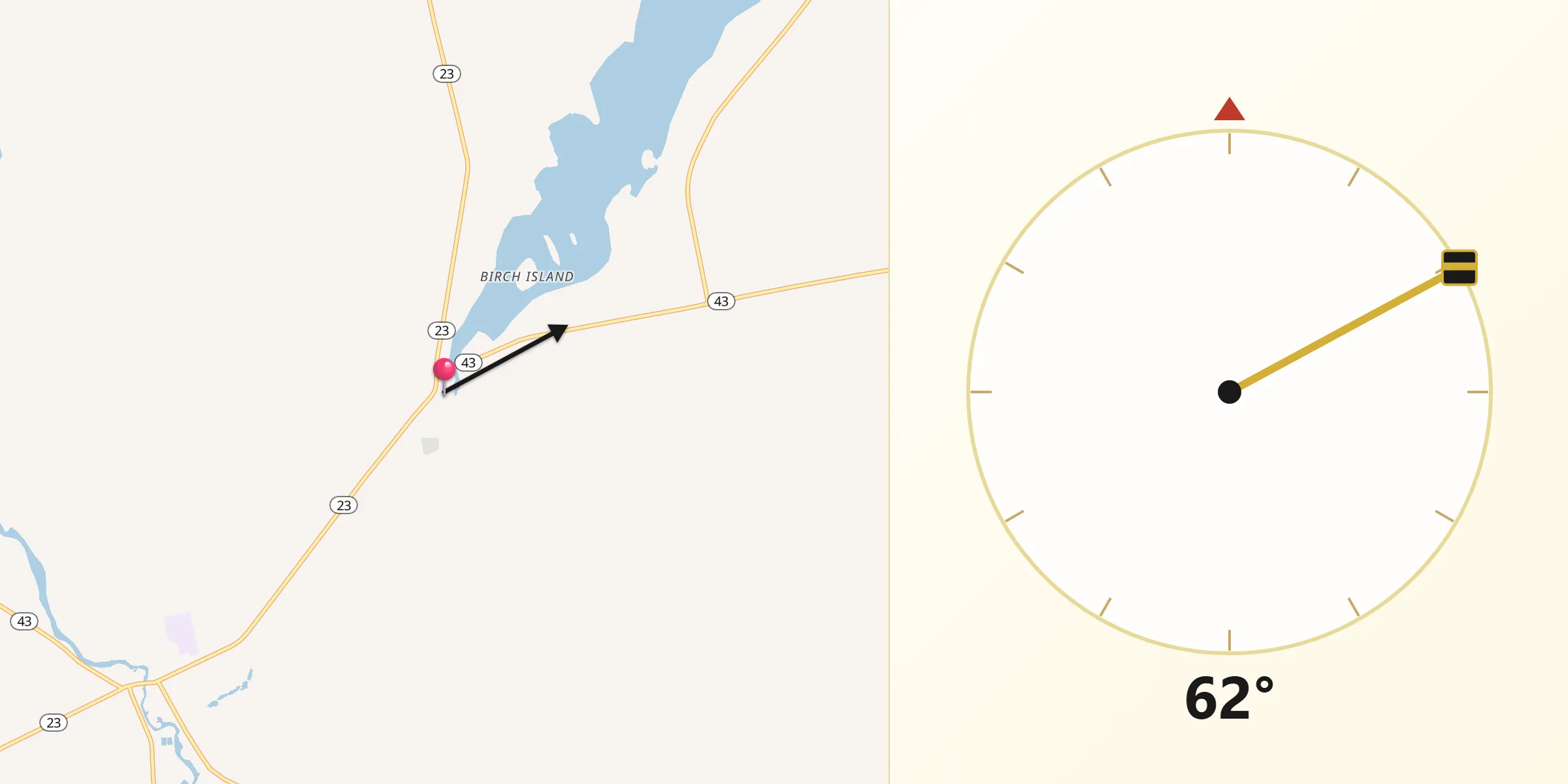 Qibla Direction from Saint Albans