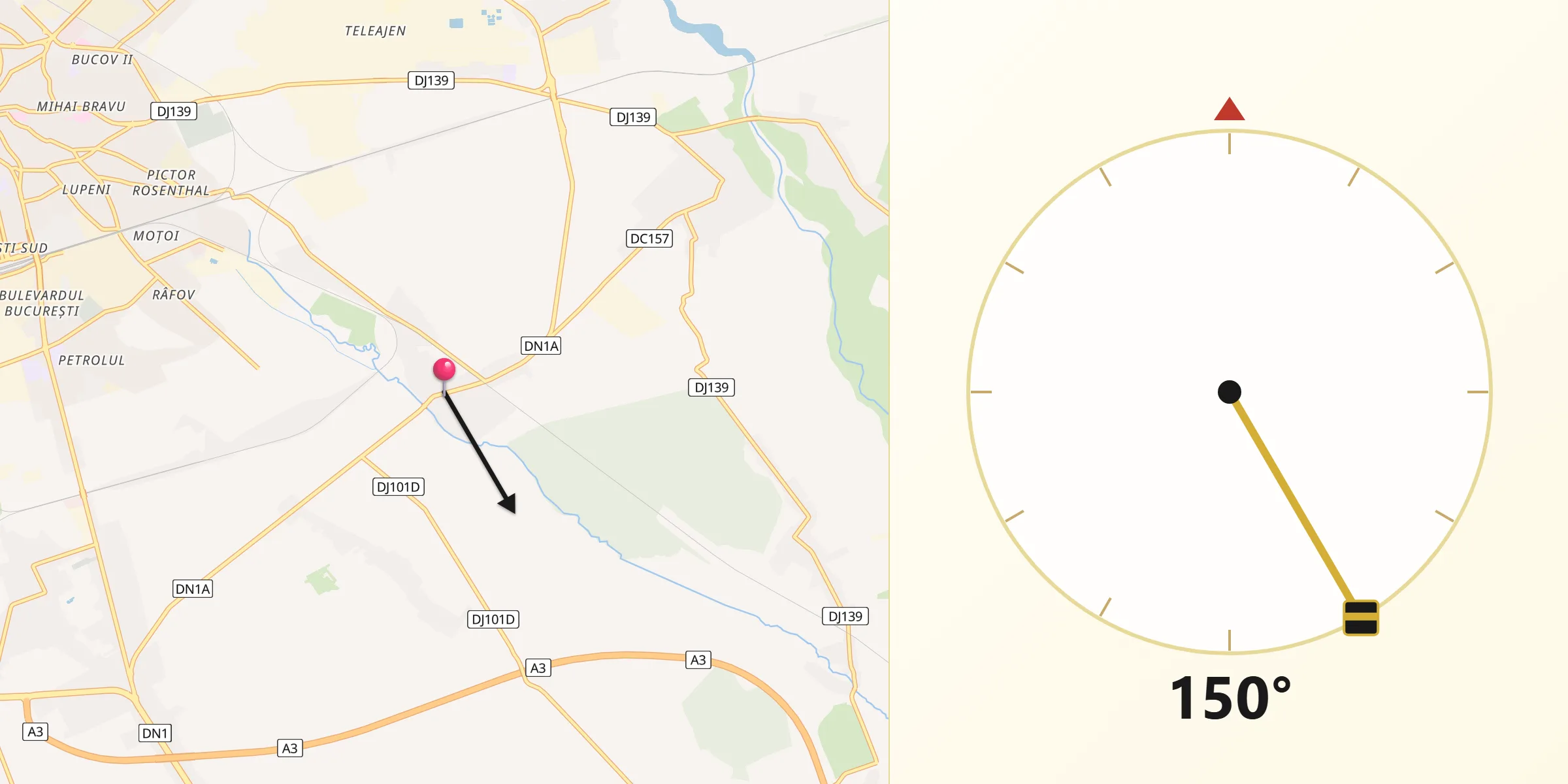 Direcția Qibla din Corlătești