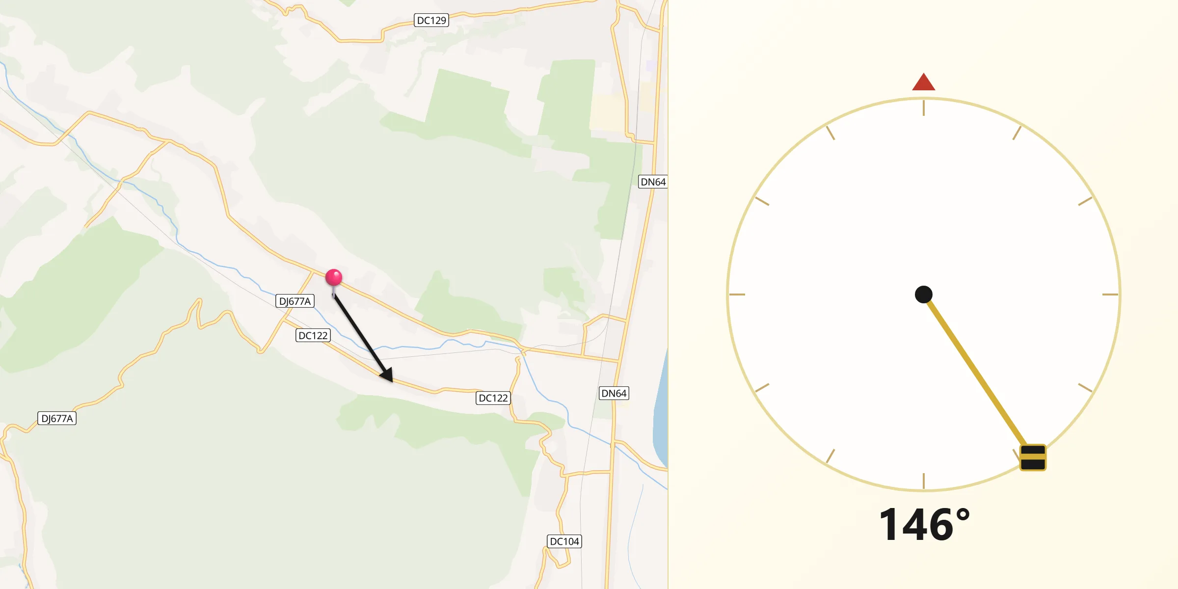 Direcția Qibla din Comuna Şirineasa