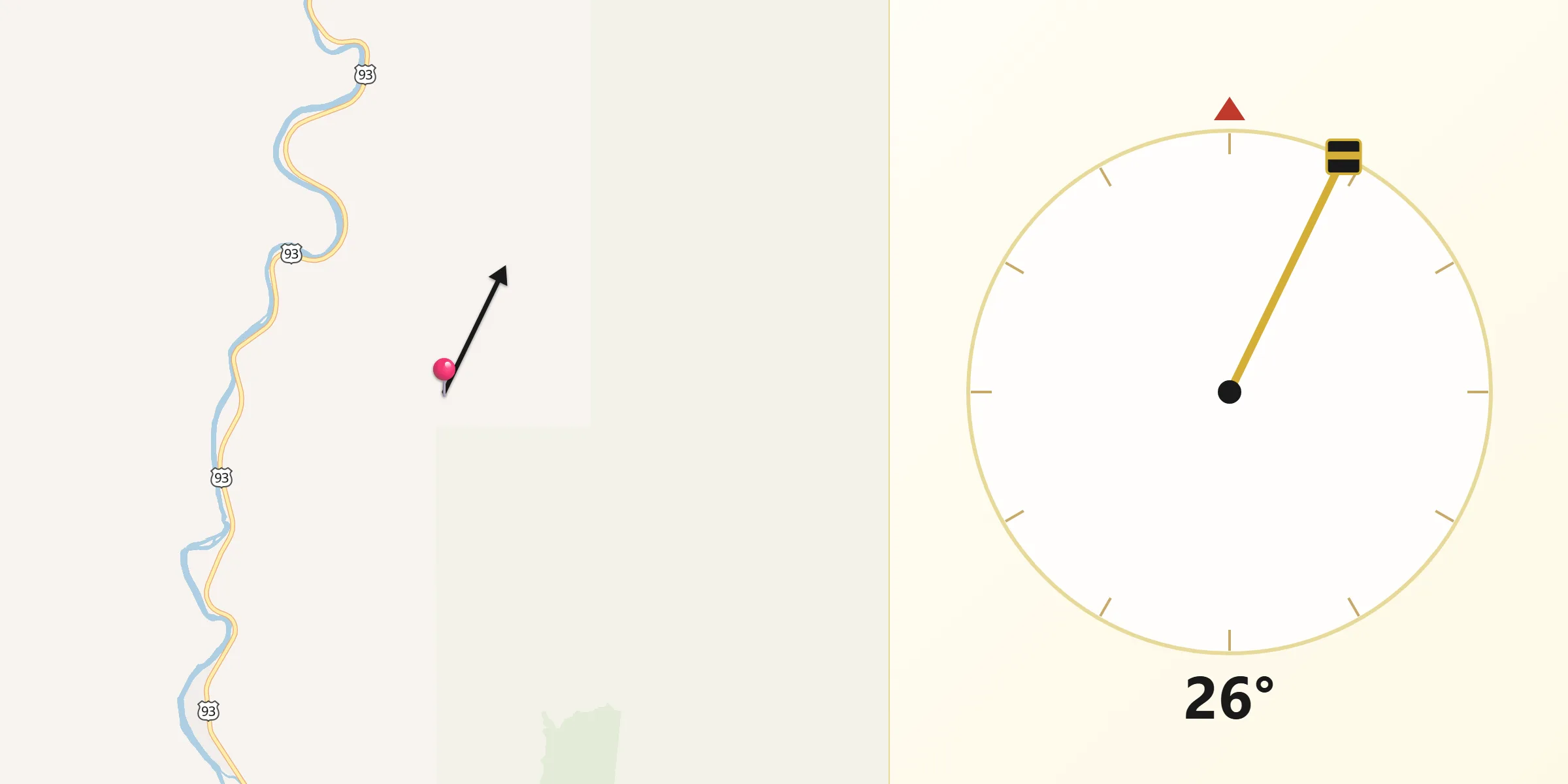 Qibla Direction from Lemhi