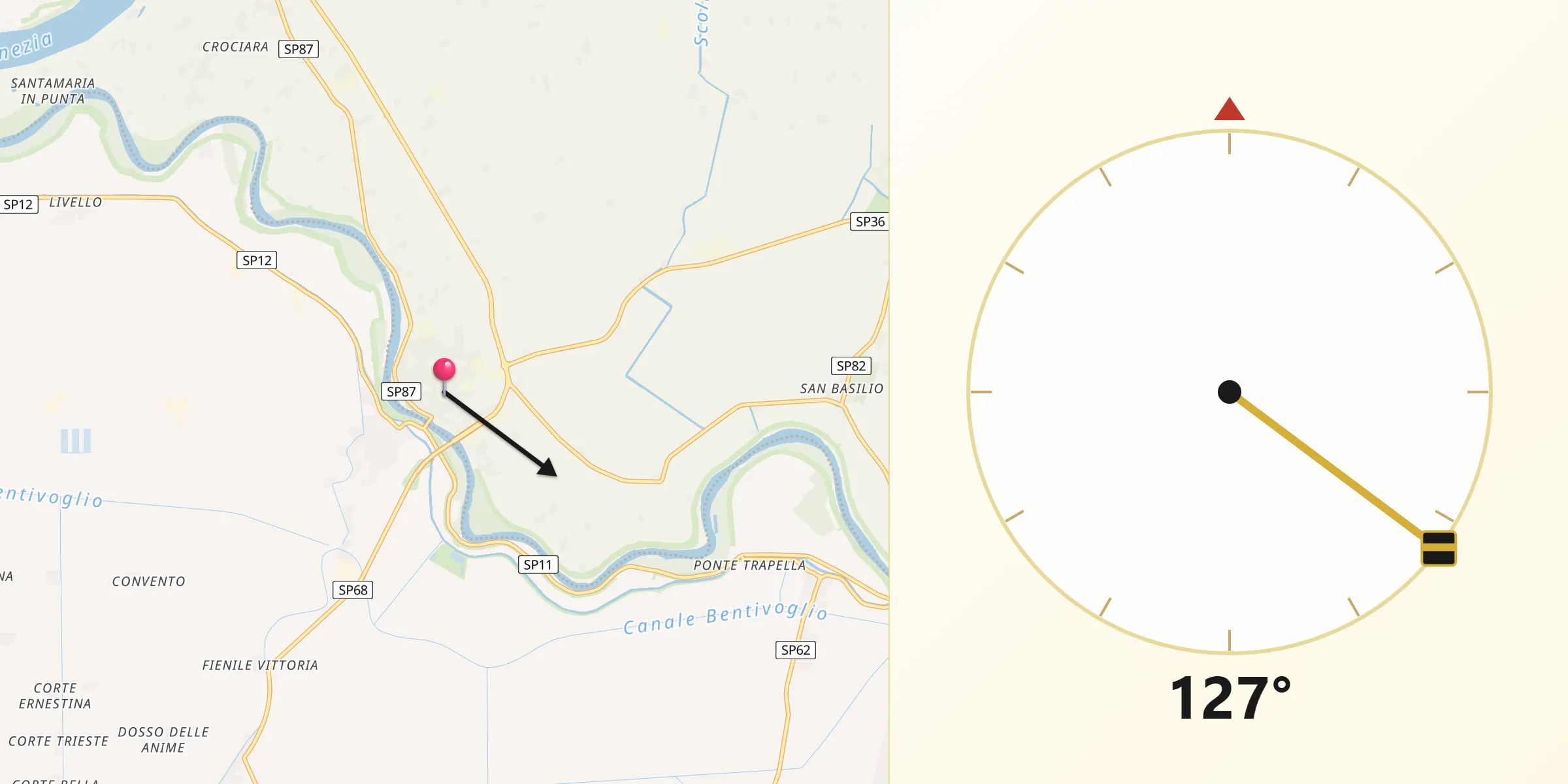 Direzione della Qibla da Ariano