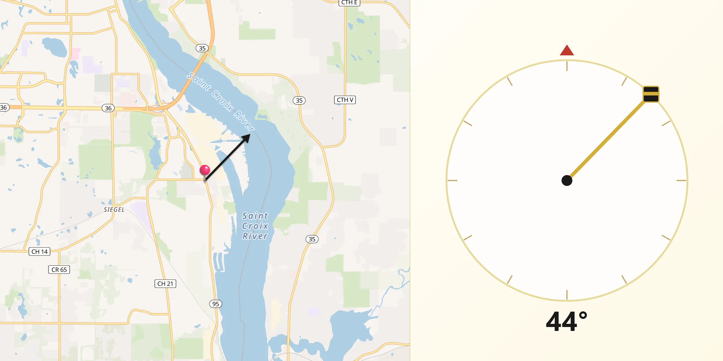 Qibla Direction from Bayport
