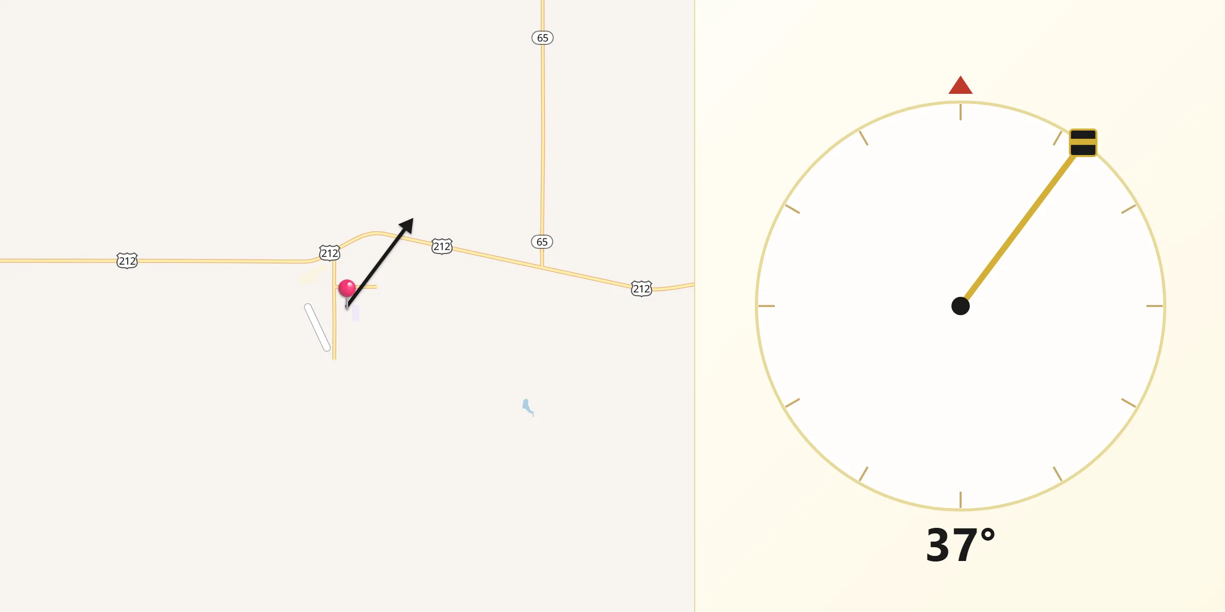 Qibla Direction from Dupree