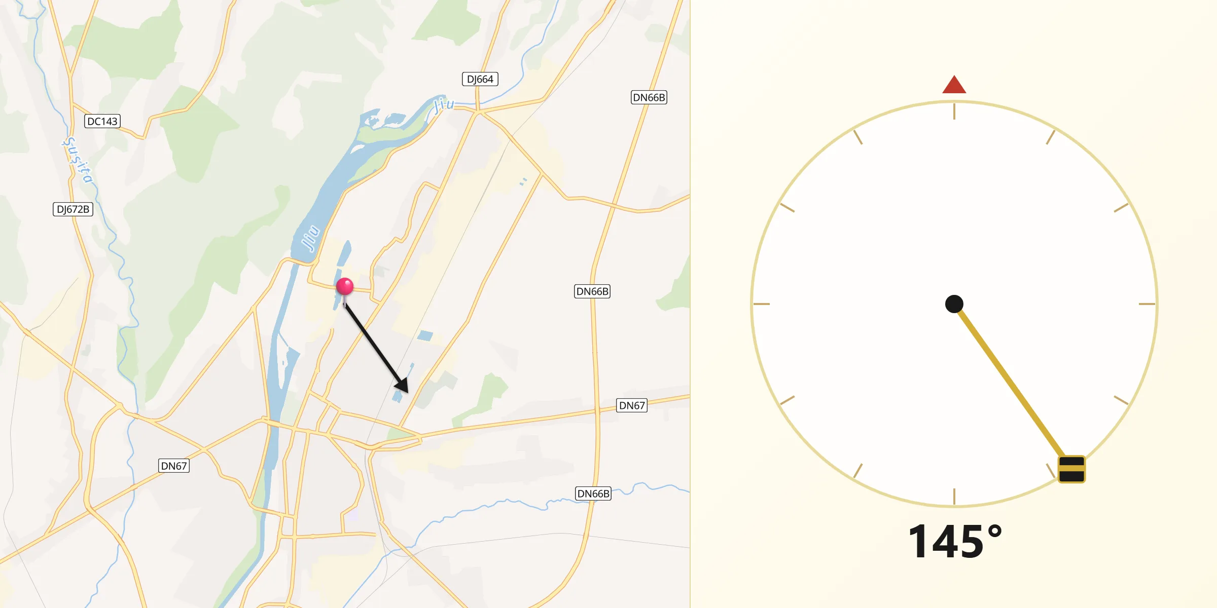Direcția Qibla din Municipiul Târgu Jiu