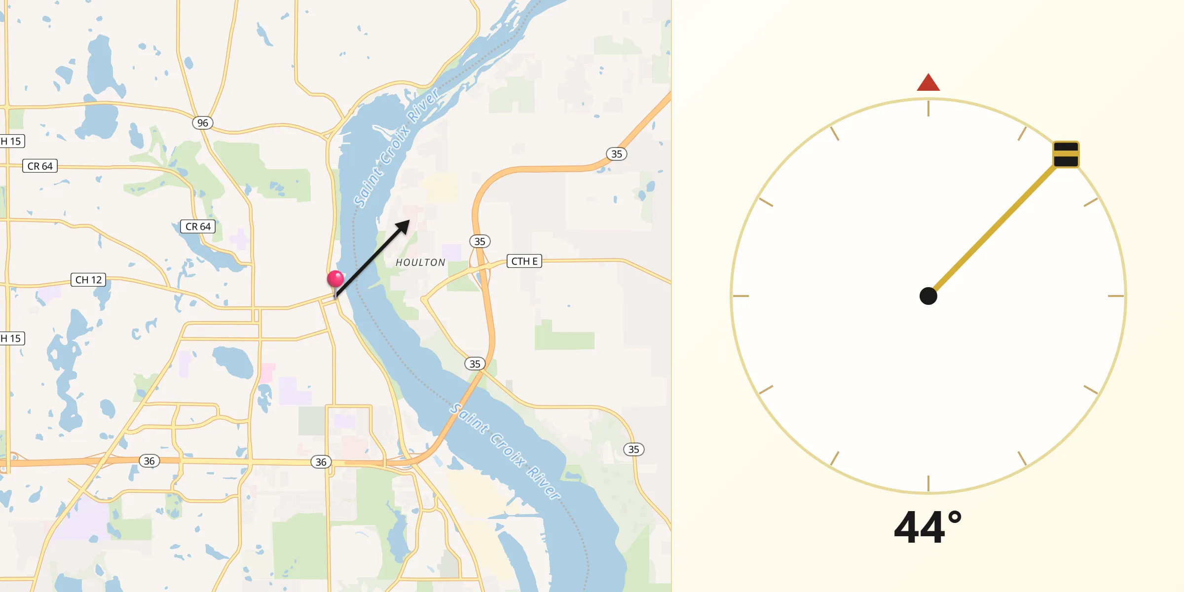 Qibla Direction from Stillwater