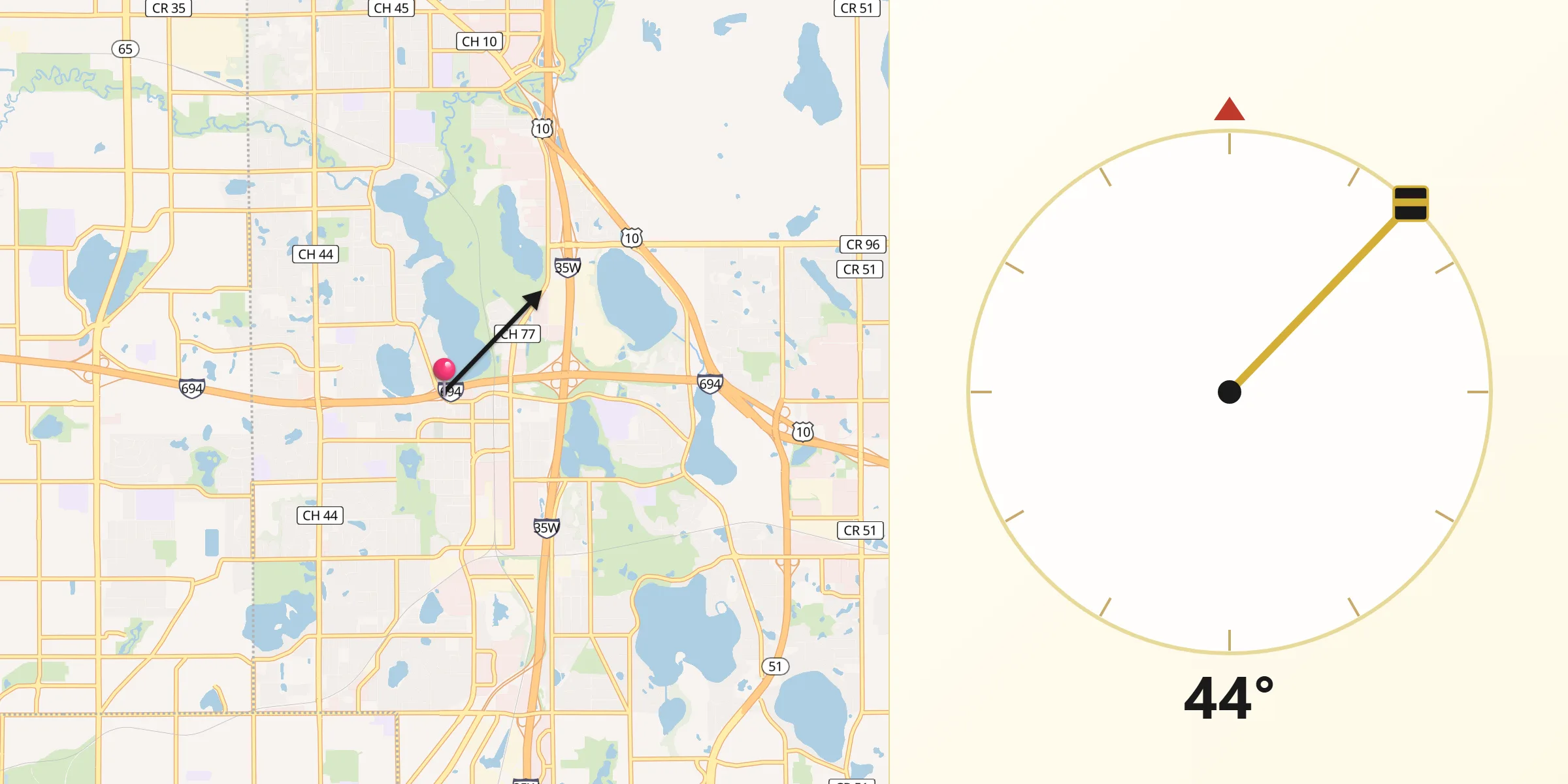 Qibla Direction from New Brighton