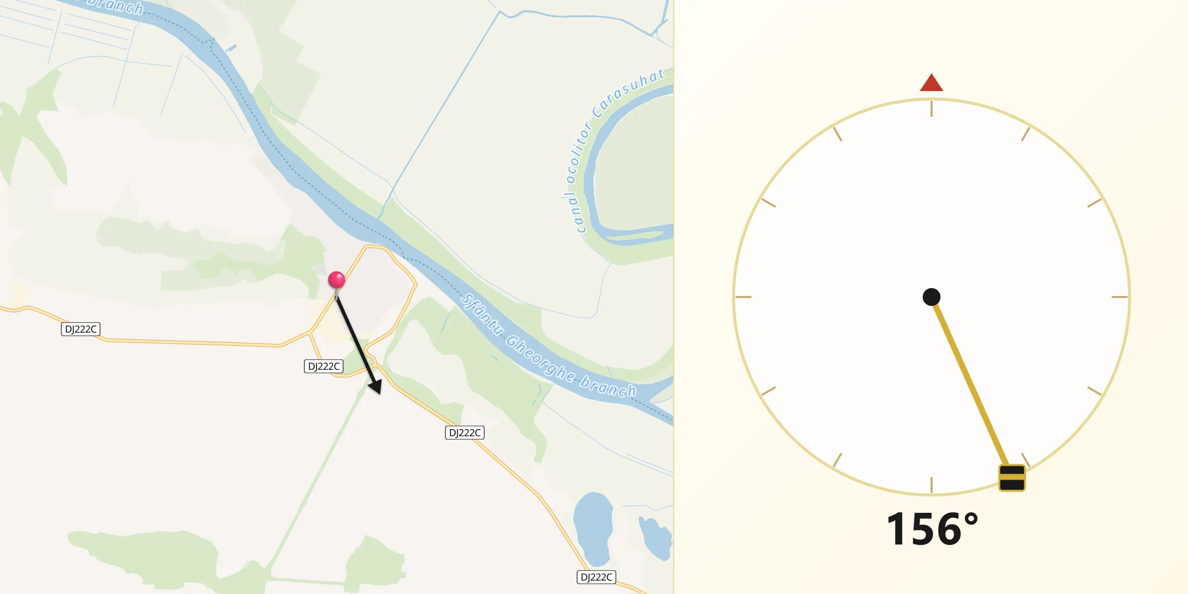 Direcția Qibla din Mahmudia