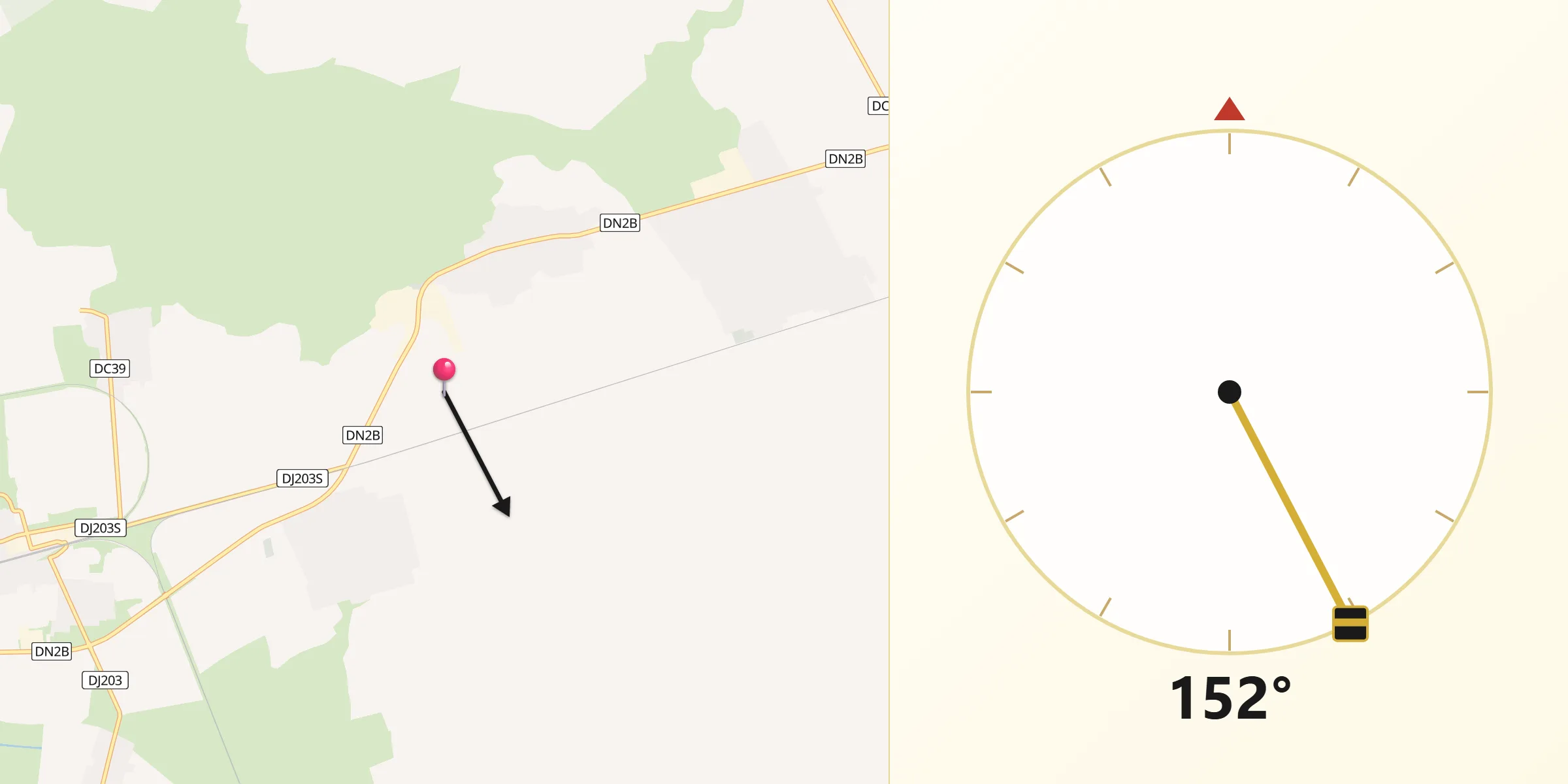 Direcția Qibla din Comuna Surdila-Găiseanca