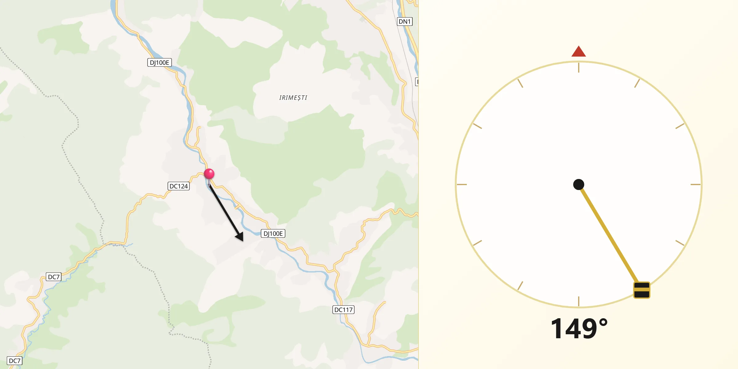 Direcția Qibla din Comuna Proviţa de Sus