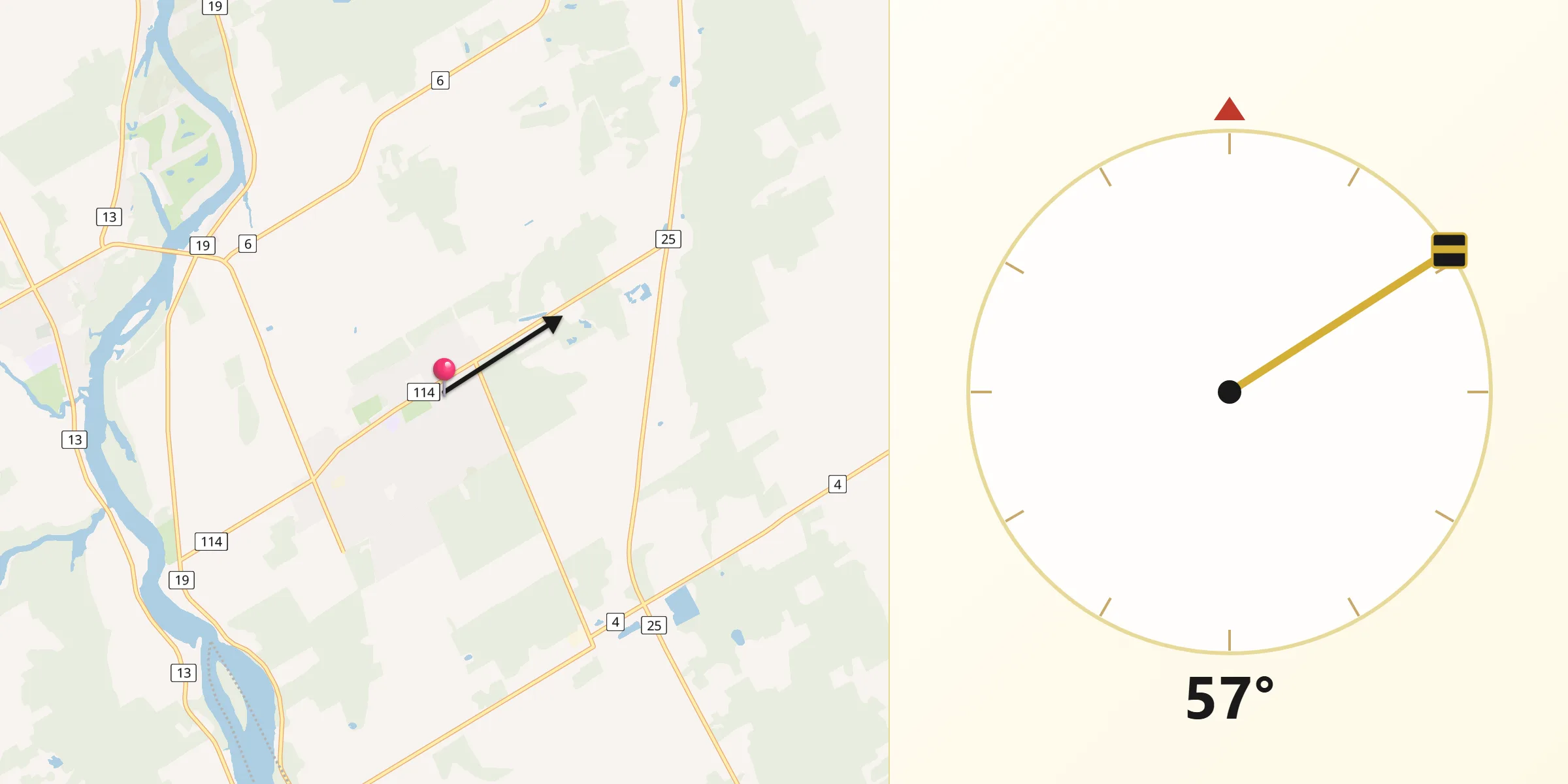 Qibla Direction from Osgoode