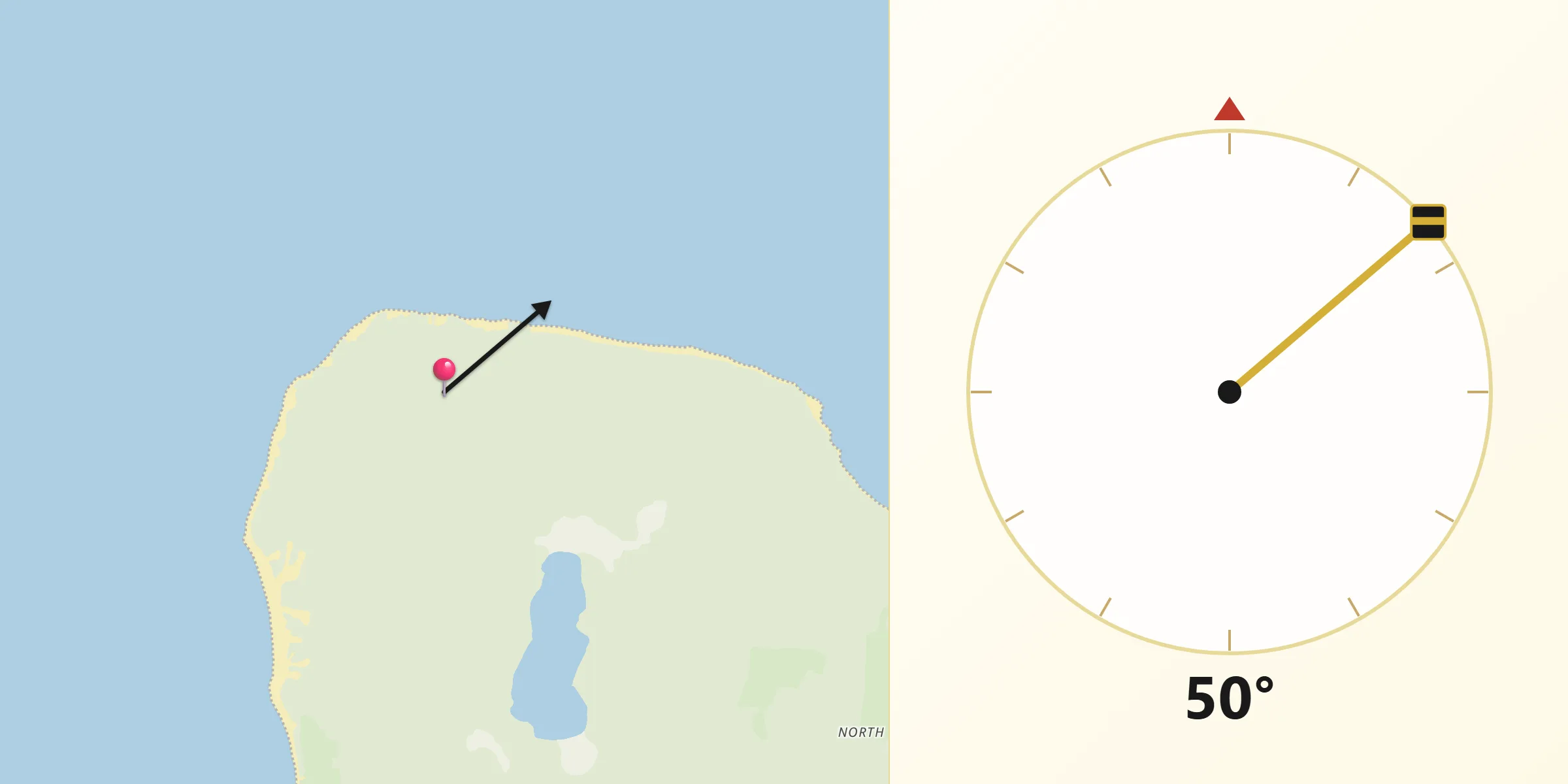 Qibla Direction from Leelanau