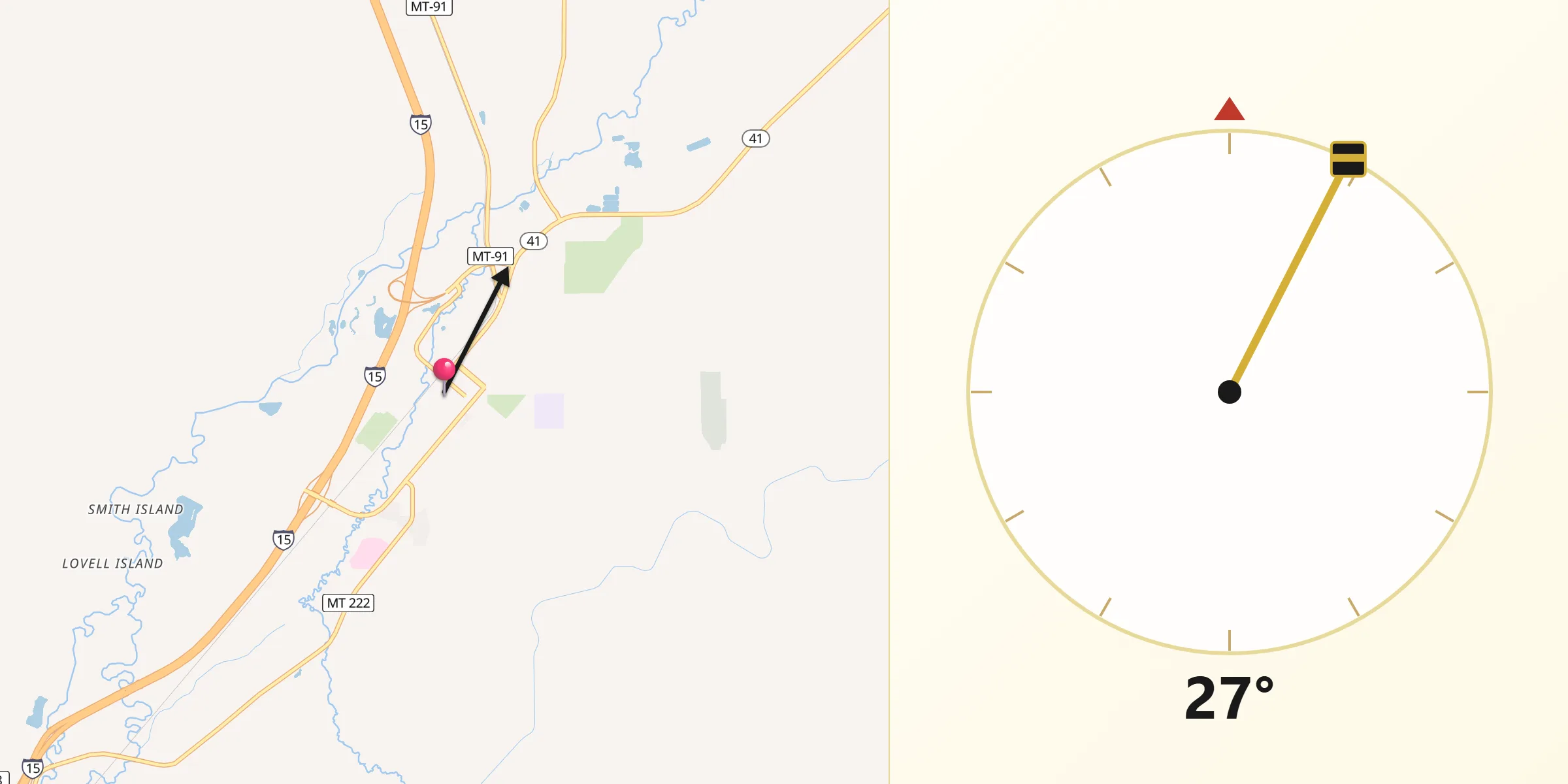 Qibla Direction from Dillon