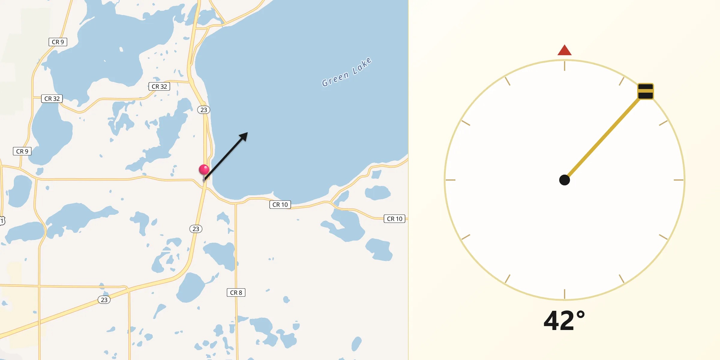 Qibla Direction from Spicer