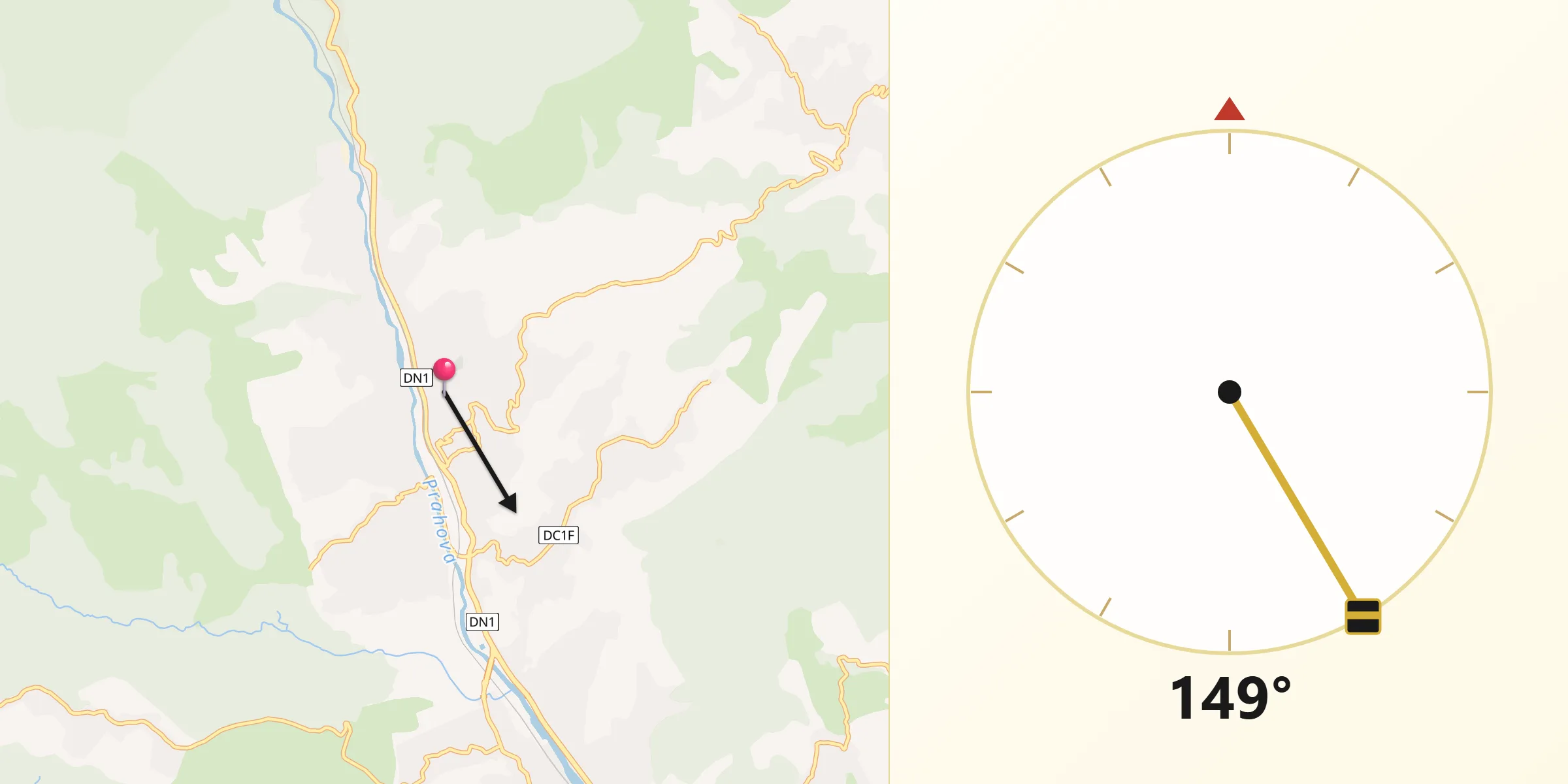 Direcția Qibla din Comarnic