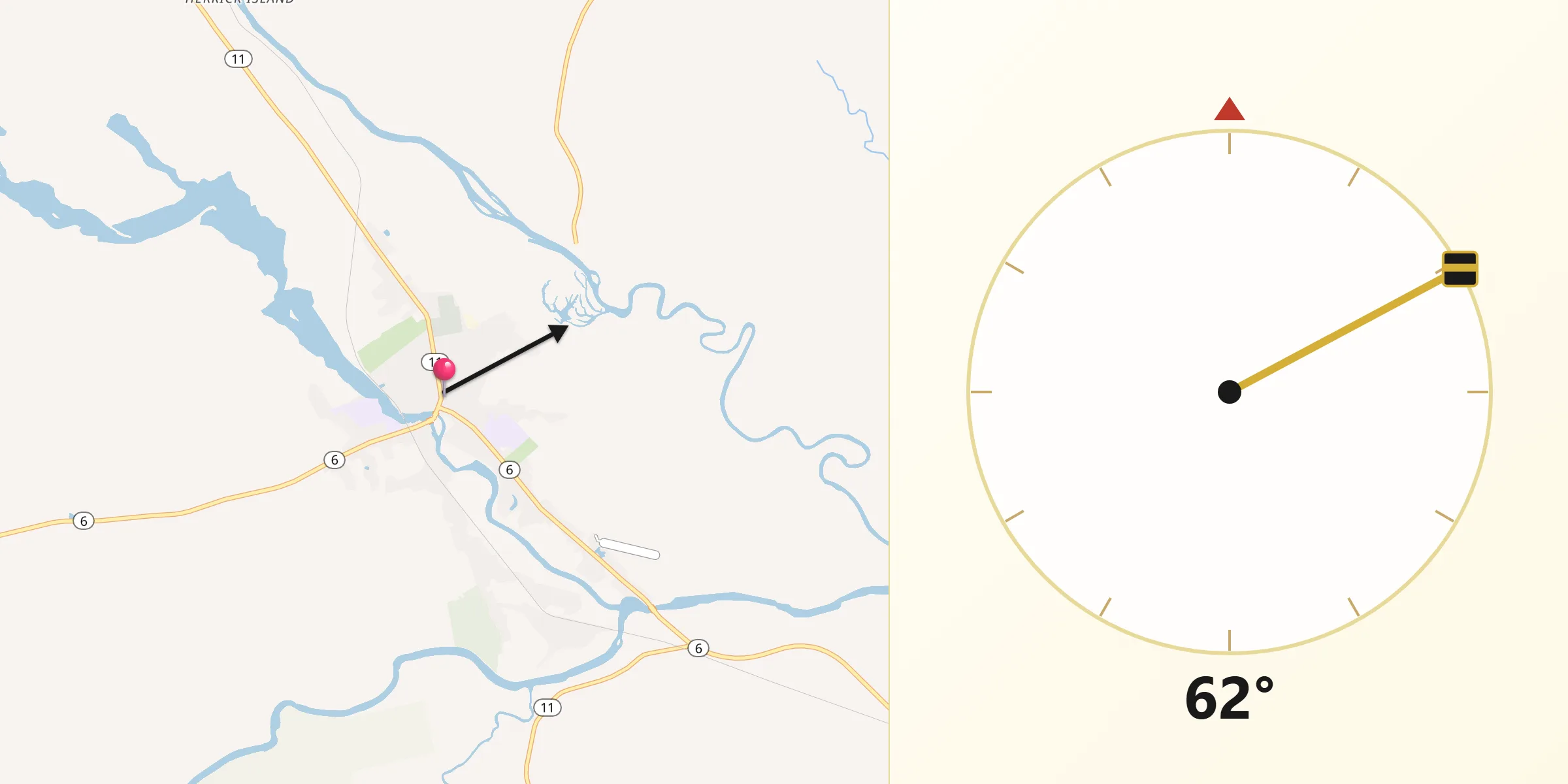 Qibla Direction from Milo