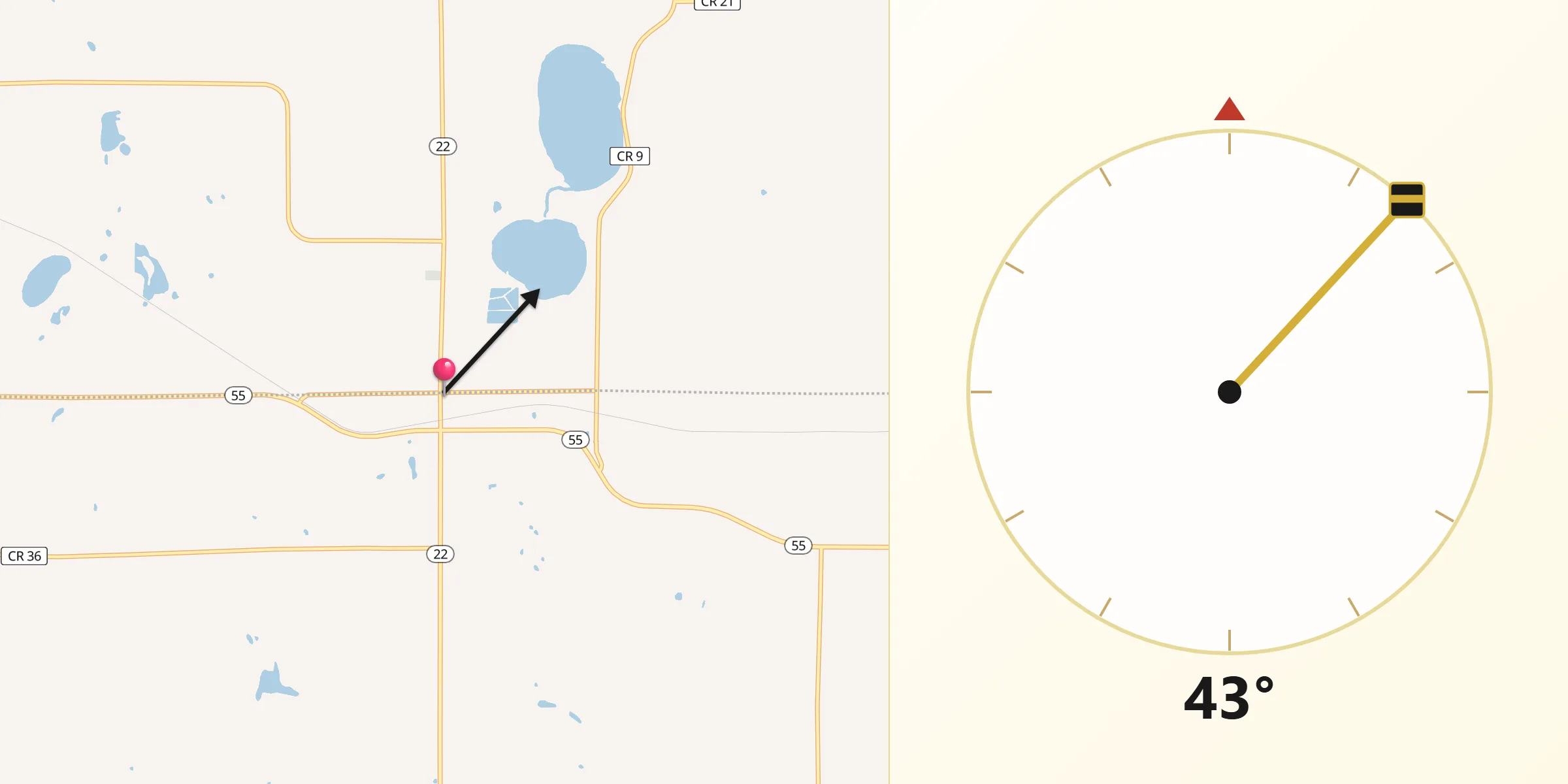 Qibla Direction from Eden Valley