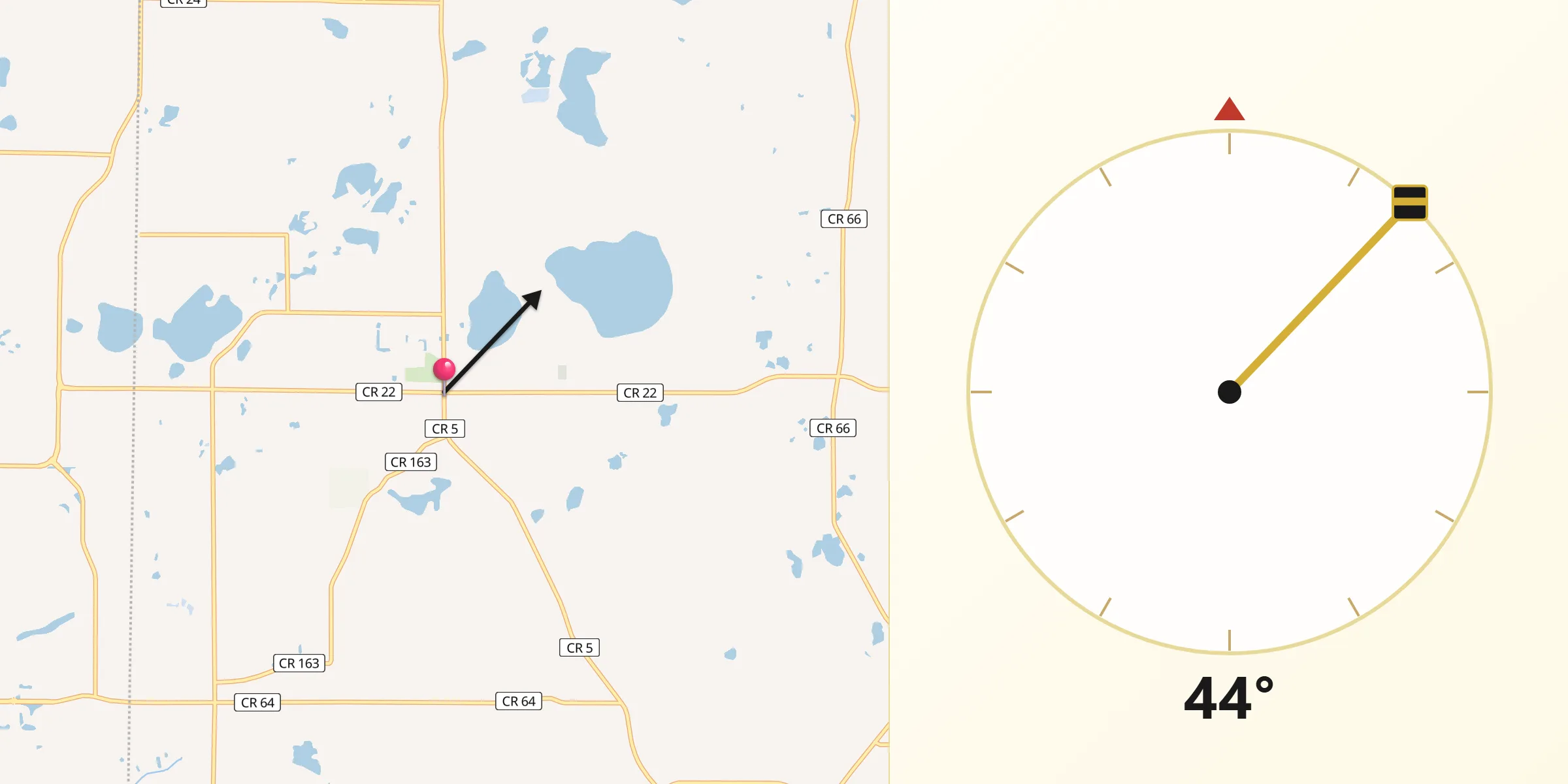 Qibla Direction from Nowthen