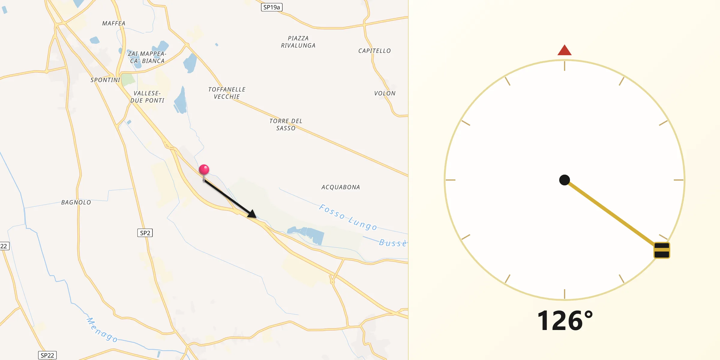 Direzione della Qibla da Vallese