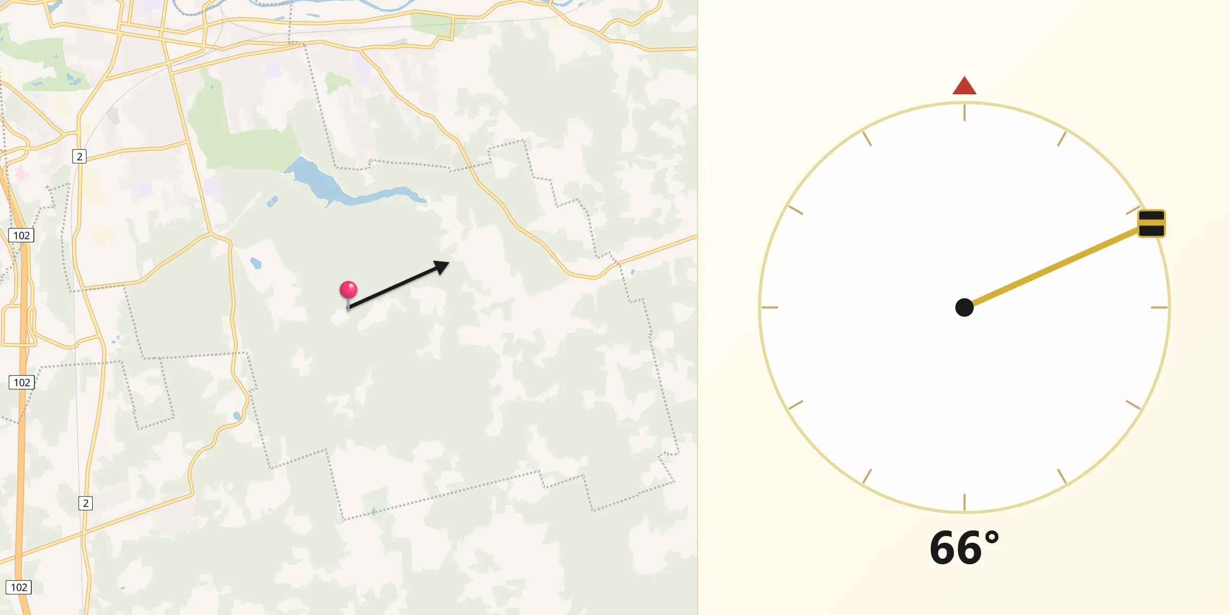 Qibla Direction from Colchester