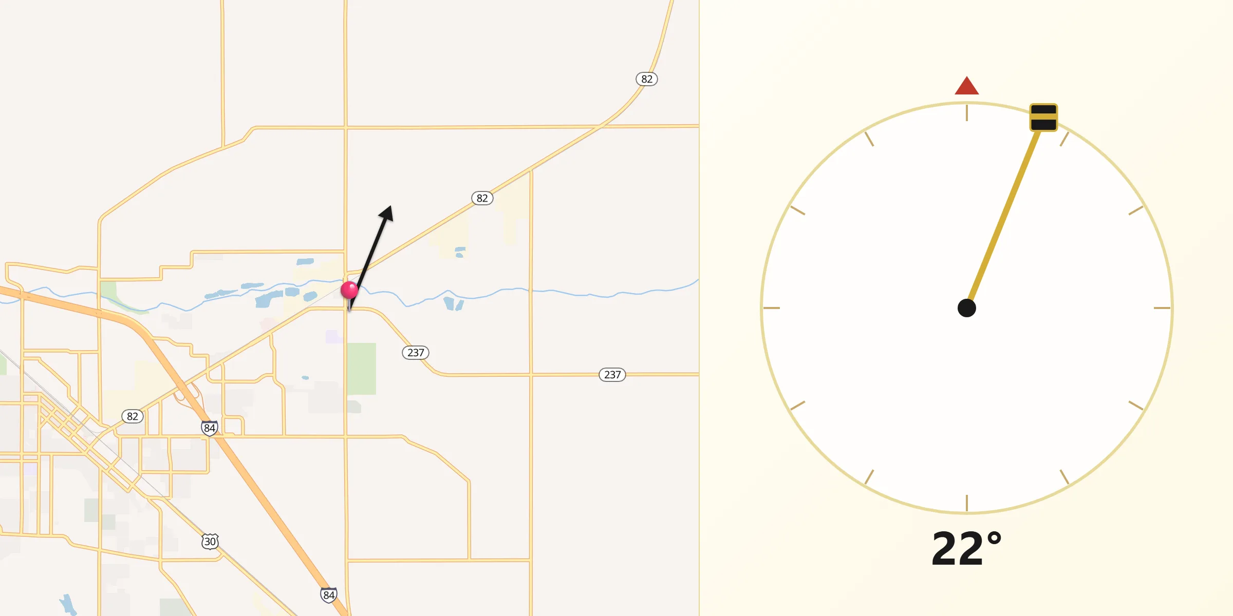 Qibla Direction from Island City