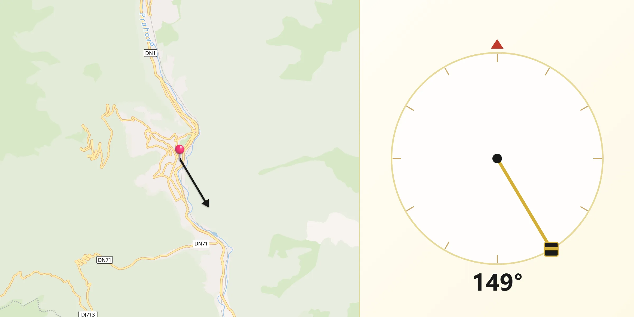 Direcția Qibla din Sinaia