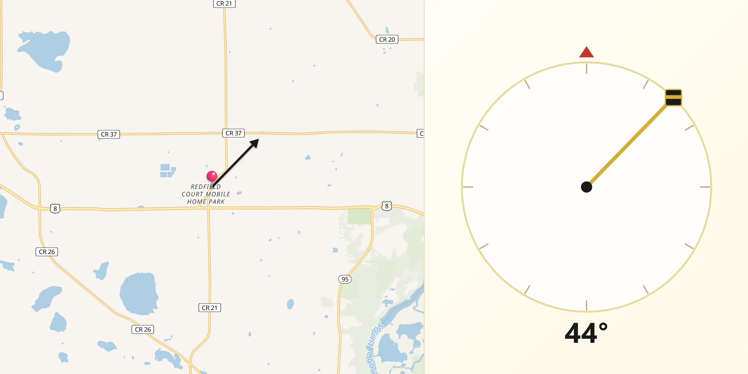 Qibla Direction from Shafer