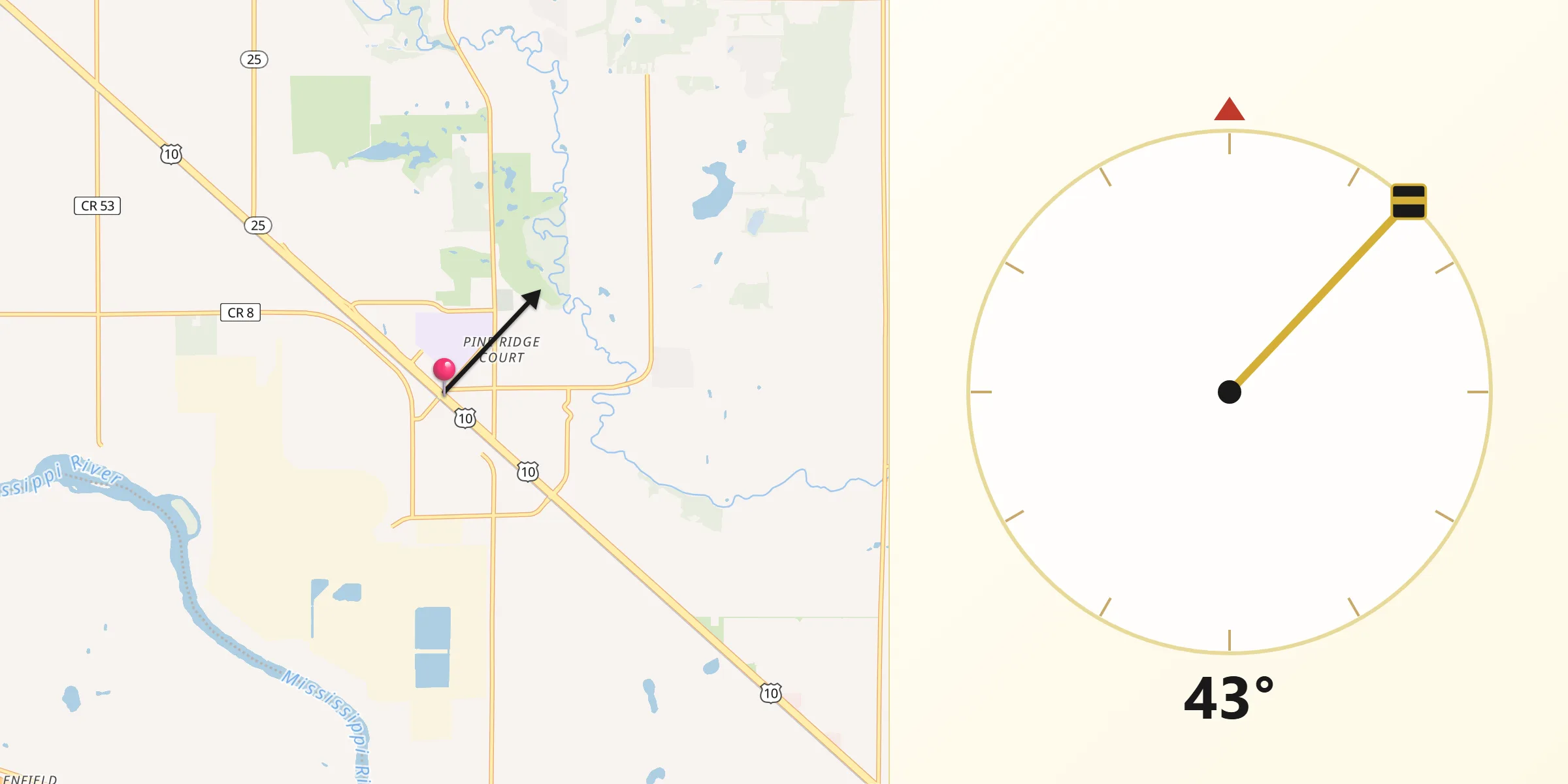 Qibla Direction from Becker