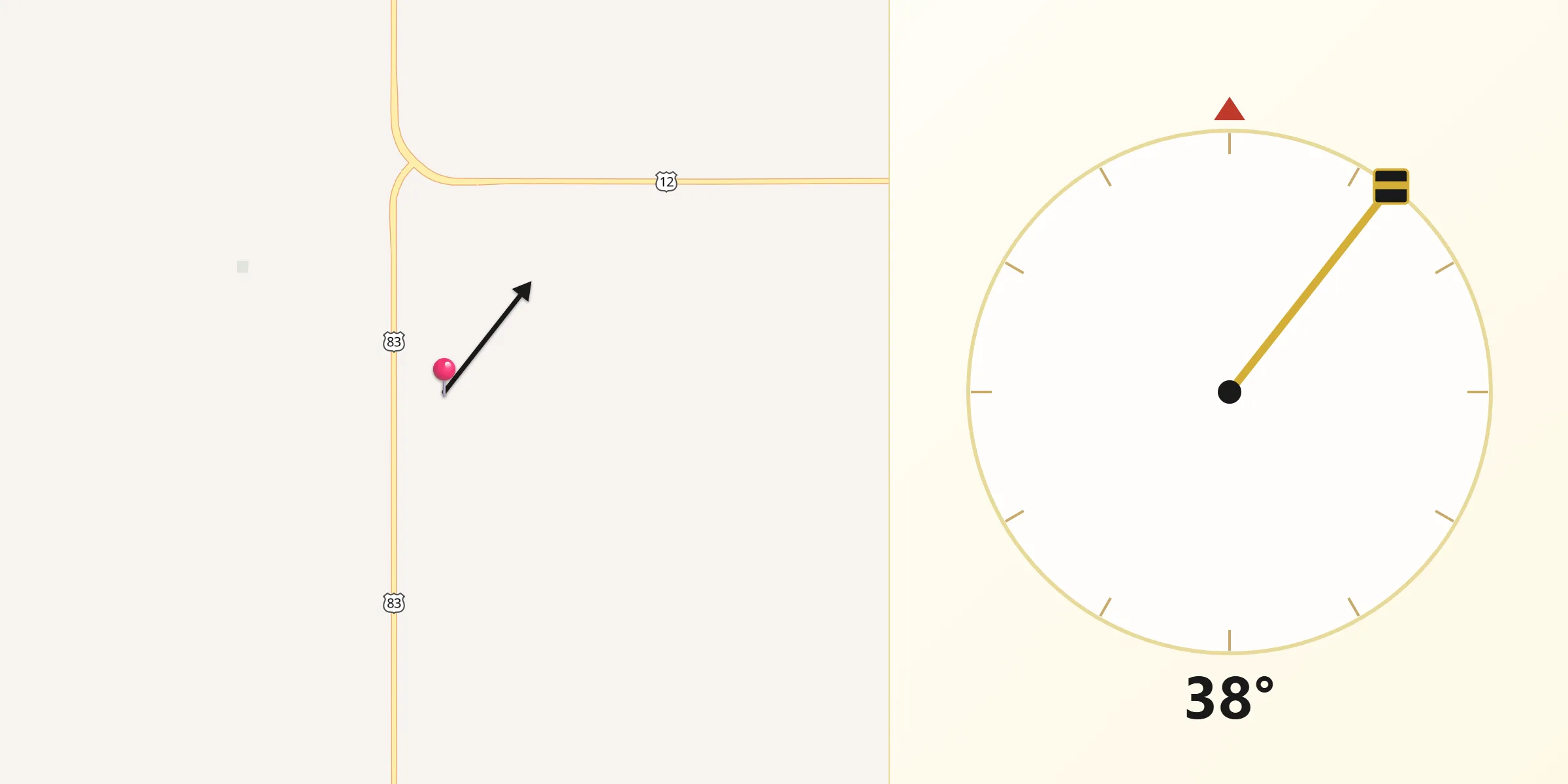 Qibla Direction from Walworth County
