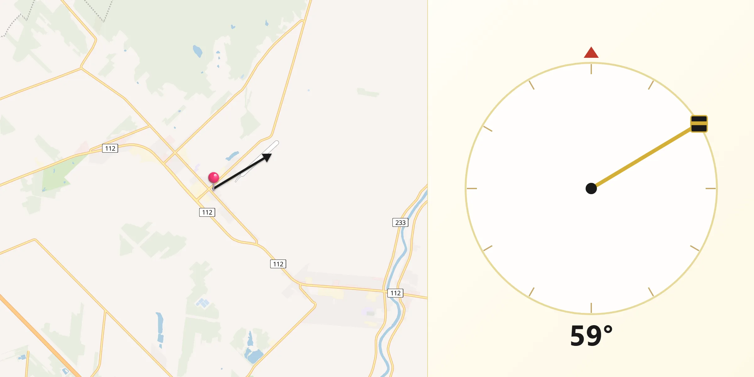 Qibla Direction from Rougemont