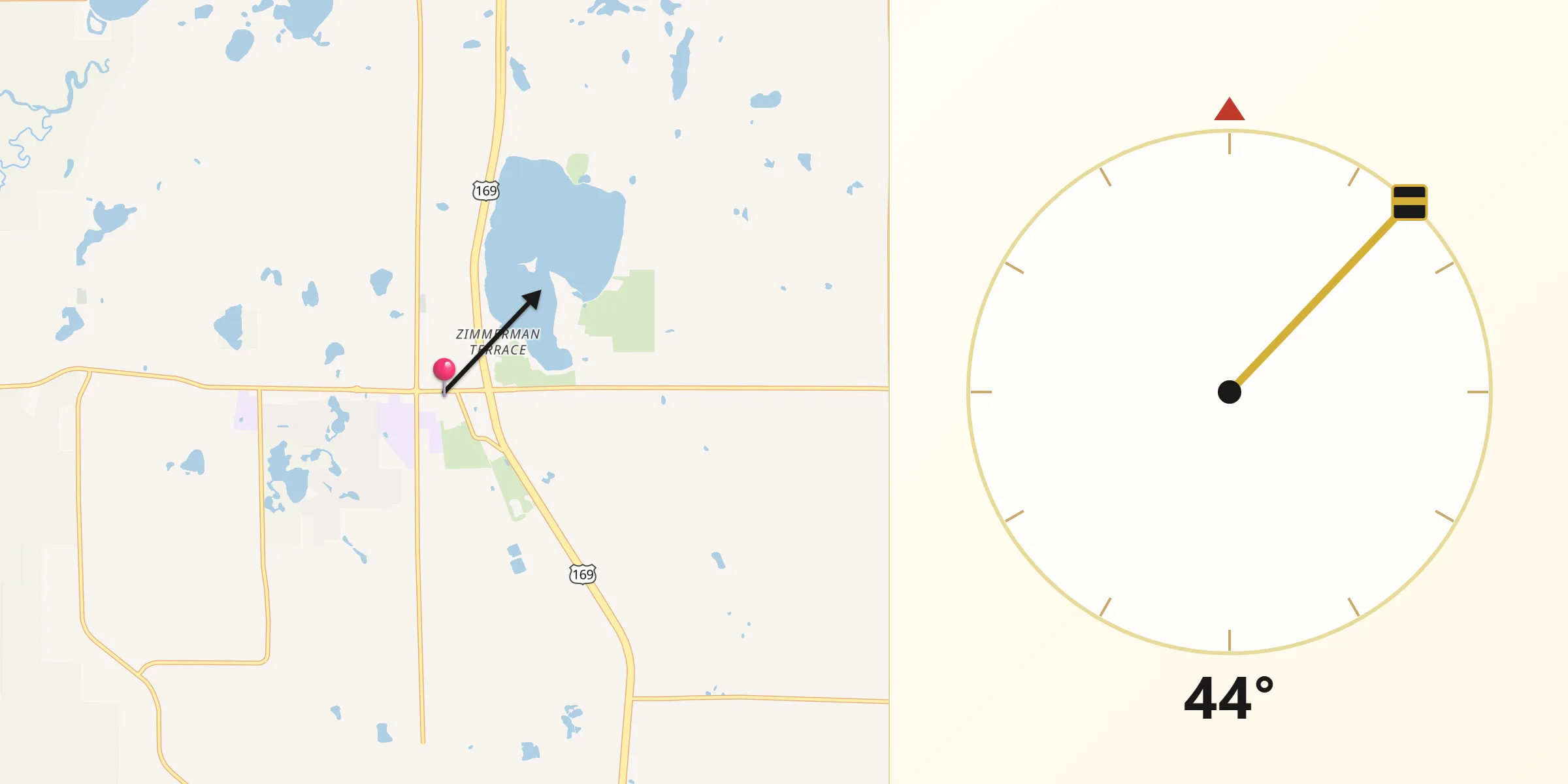 Qibla Direction from Zimmerman