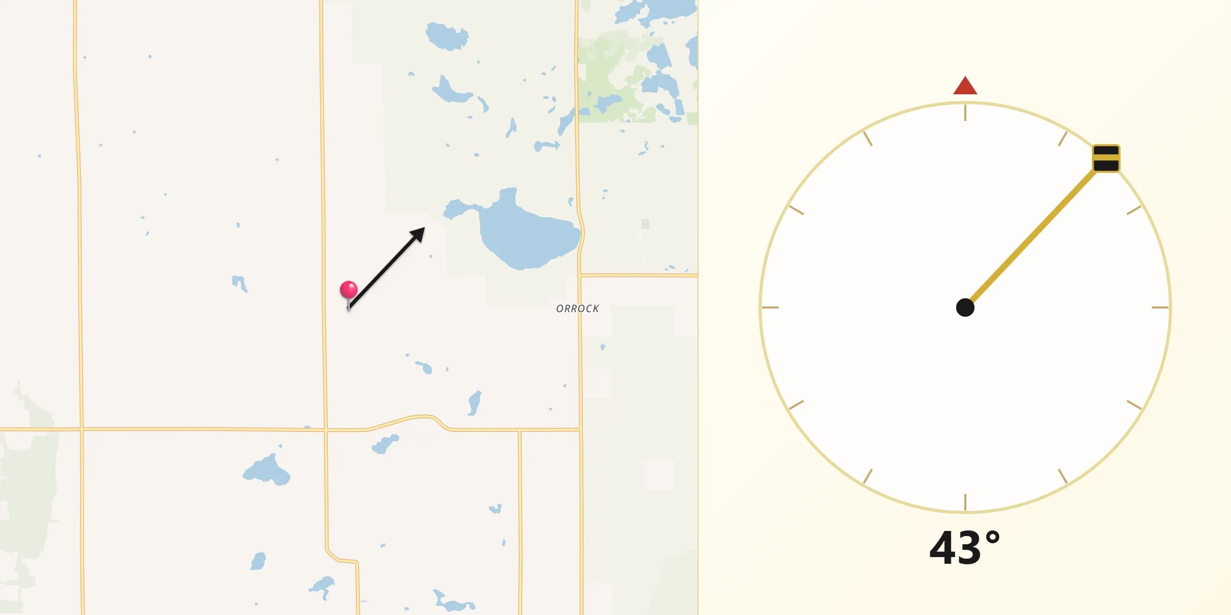 Qibla Direction from Sherburne