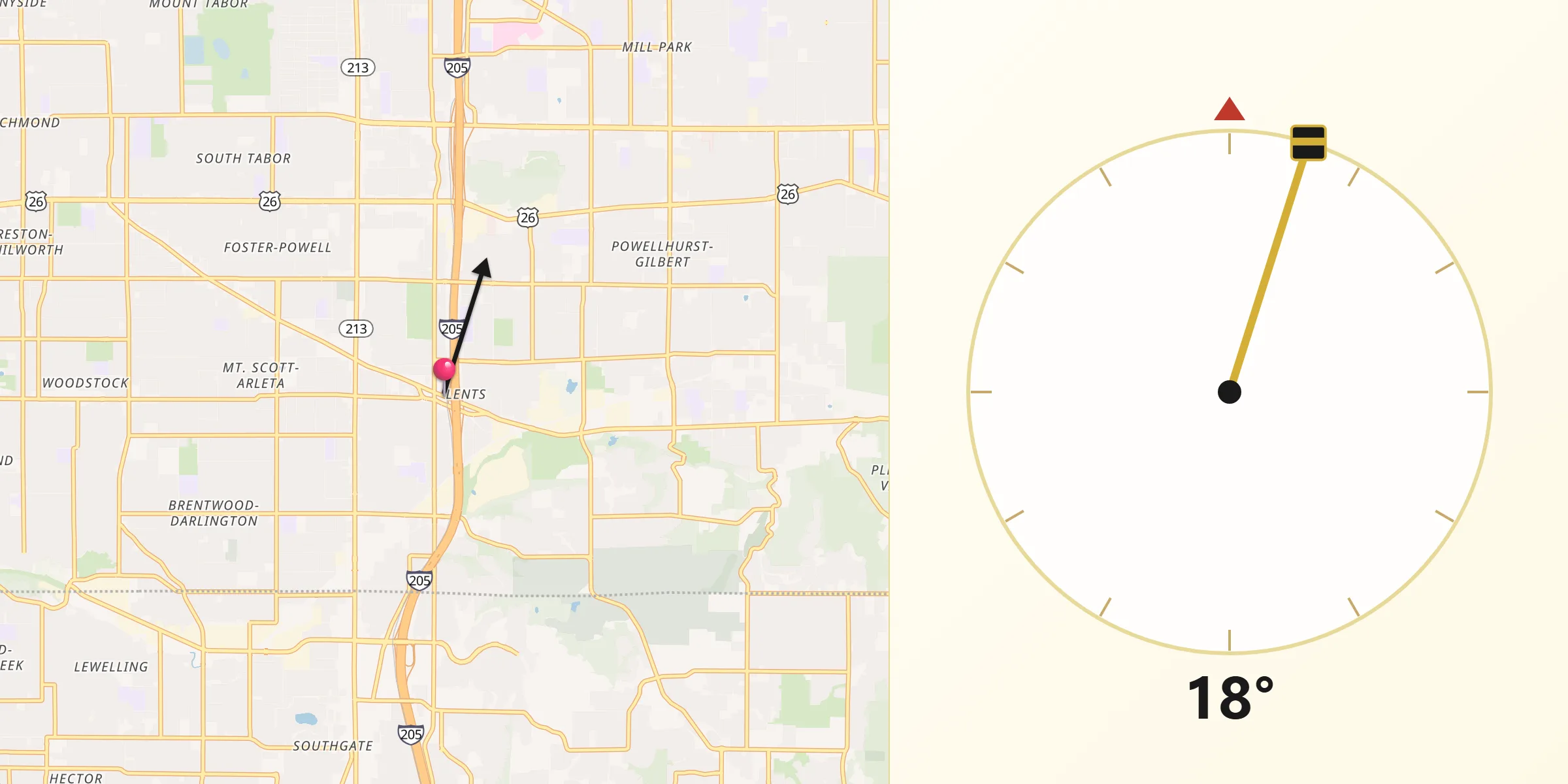 Qibla Direction from Lents