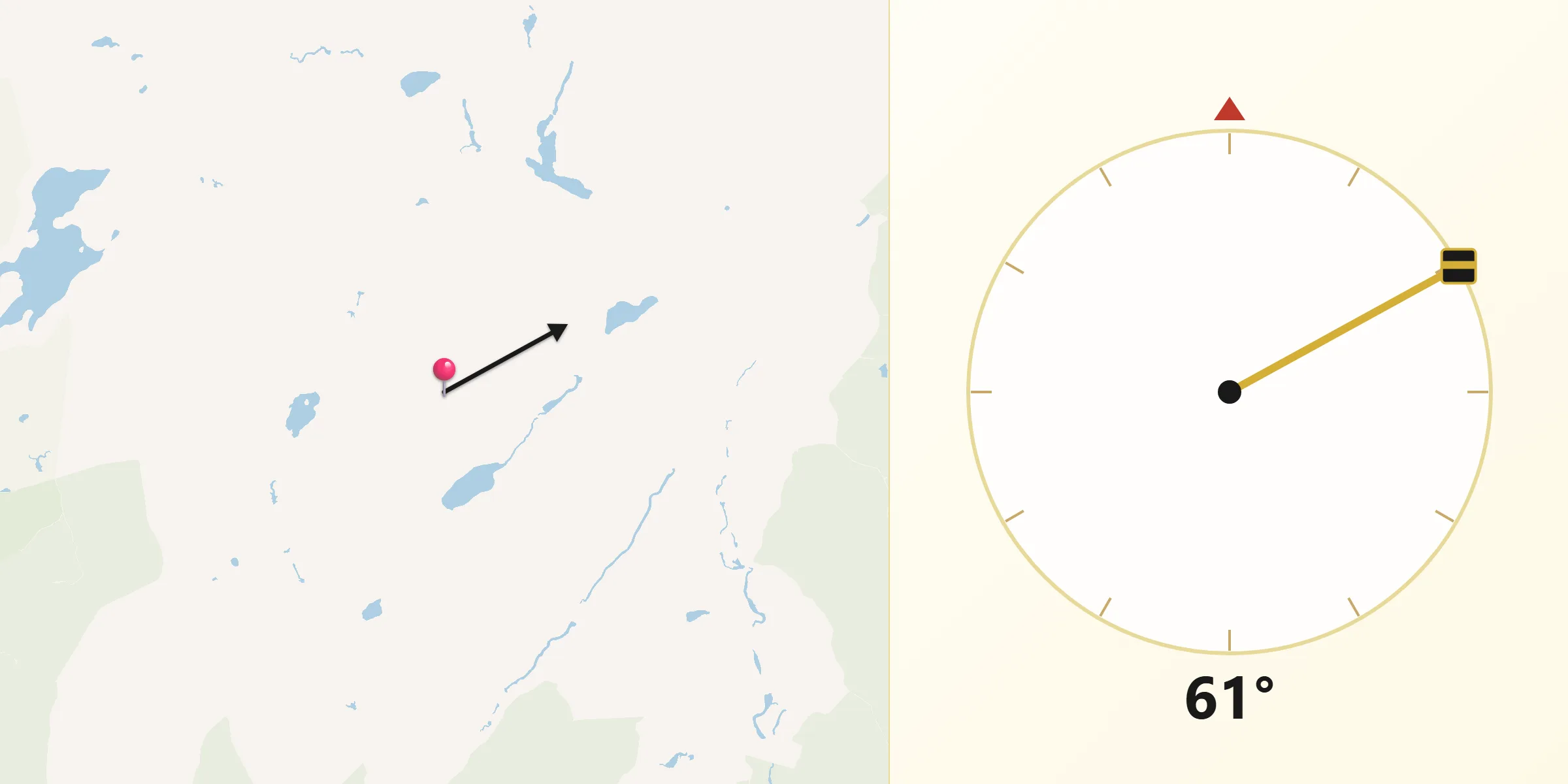 Qibla Direction from Somerset County