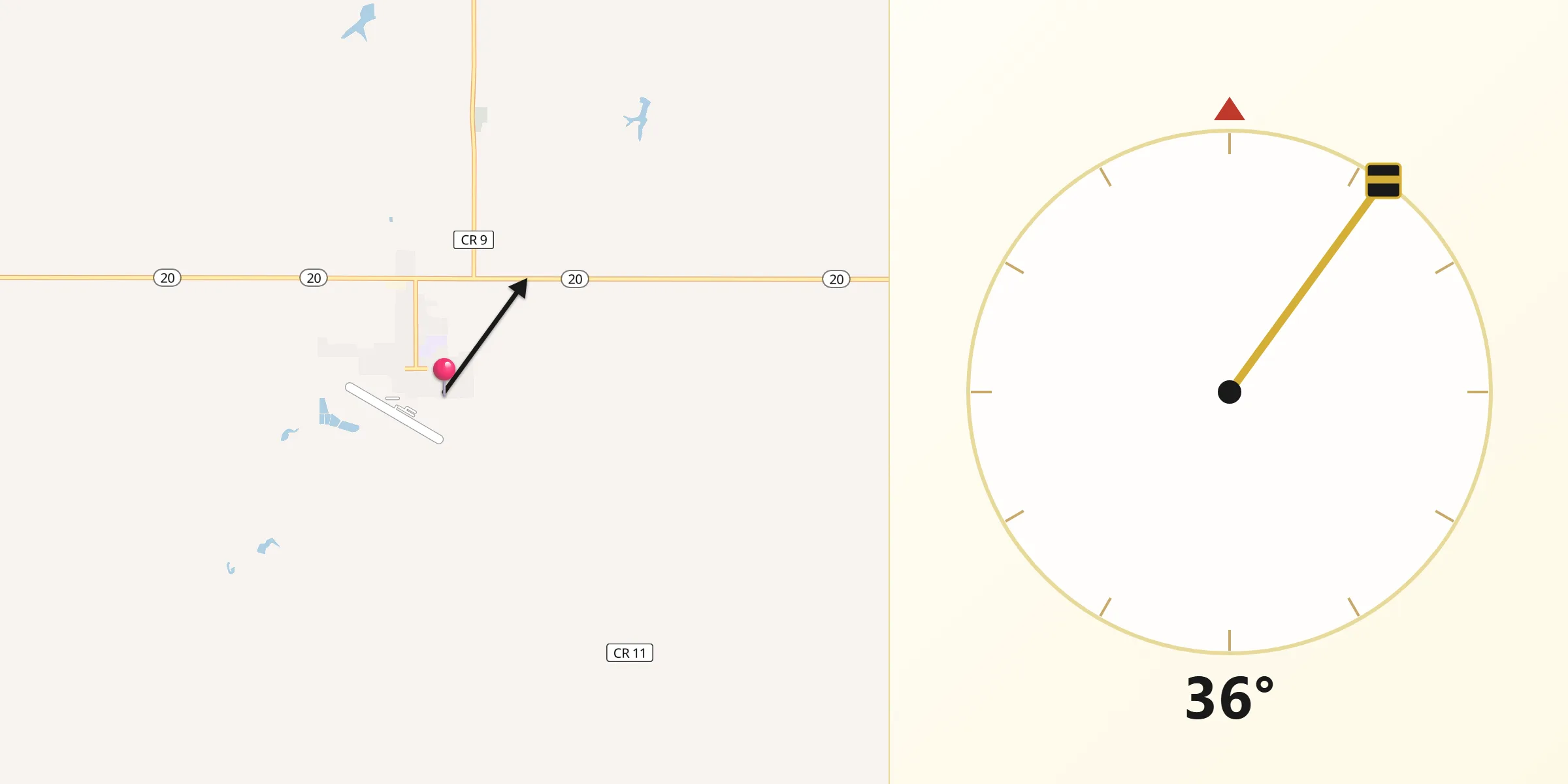 Qibla Direction from Bison