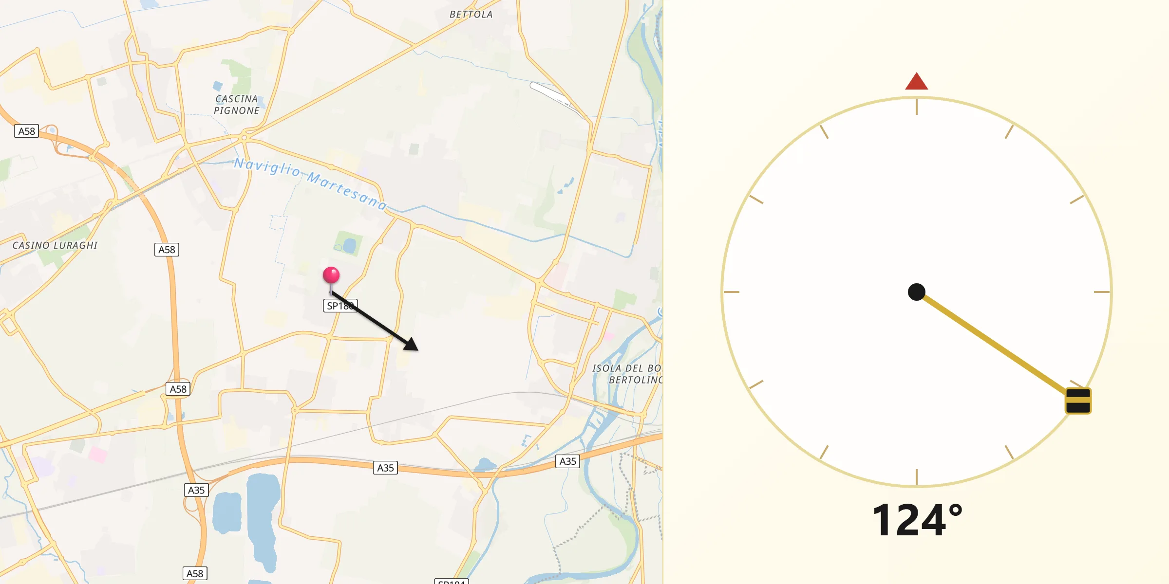 Direzione della Qibla da Villaggio Residenziale