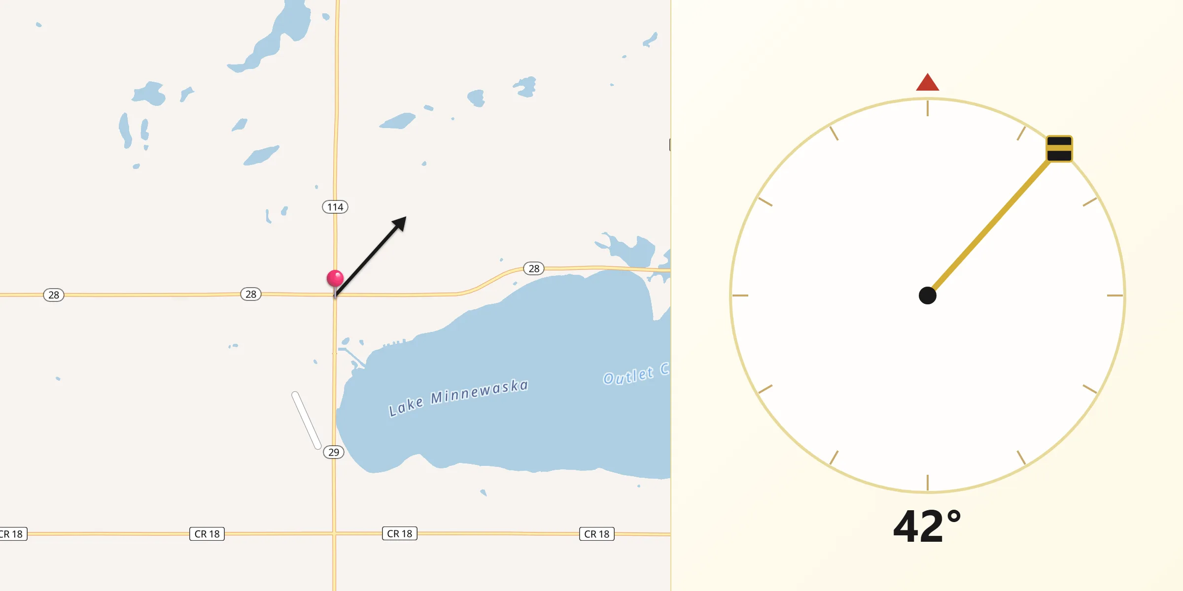 Qibla Direction from Starbuck